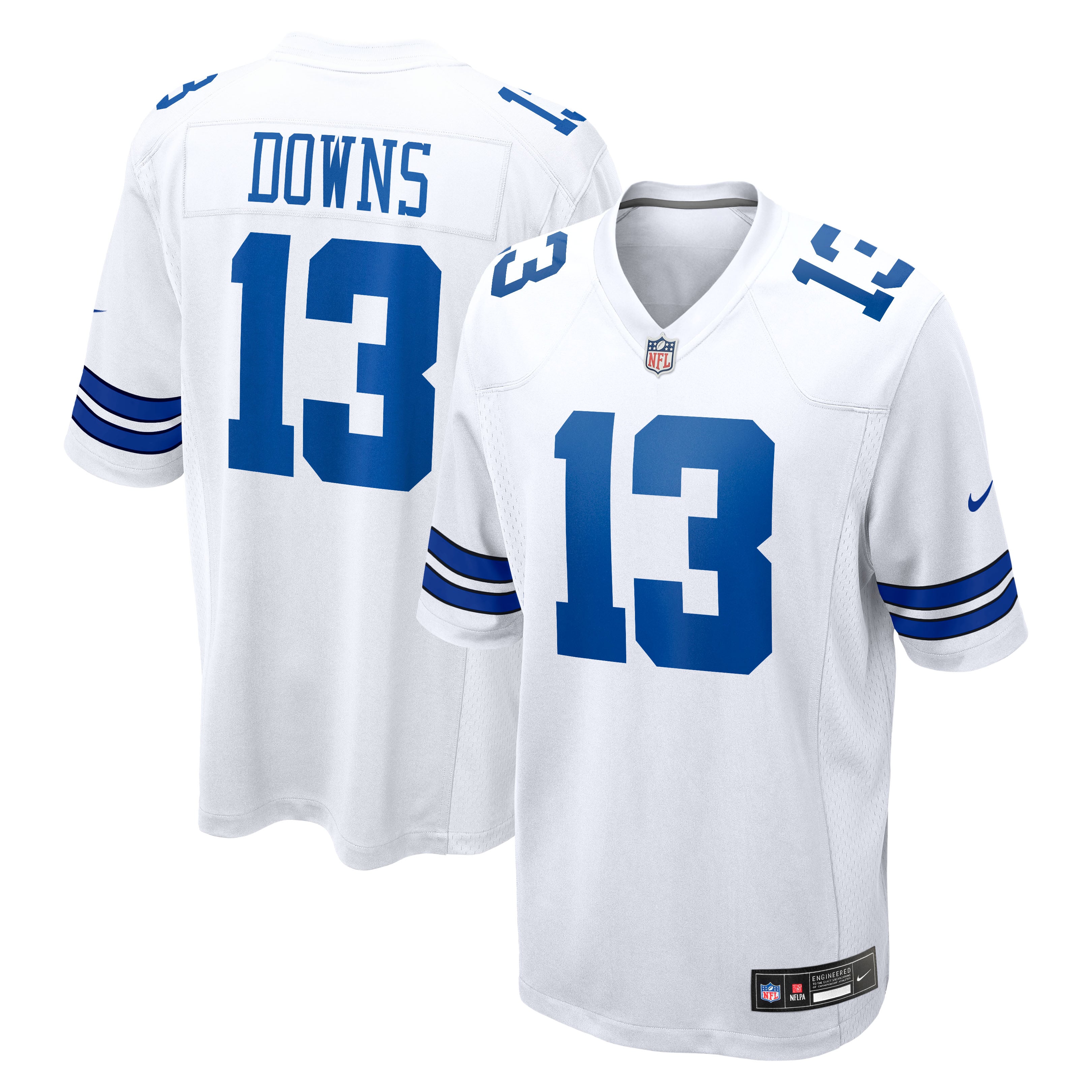 Caleb Downs Dallas Cowboys 2026 Draft First Round Pick No. 11 Team Game Jersey - White - Image 2
