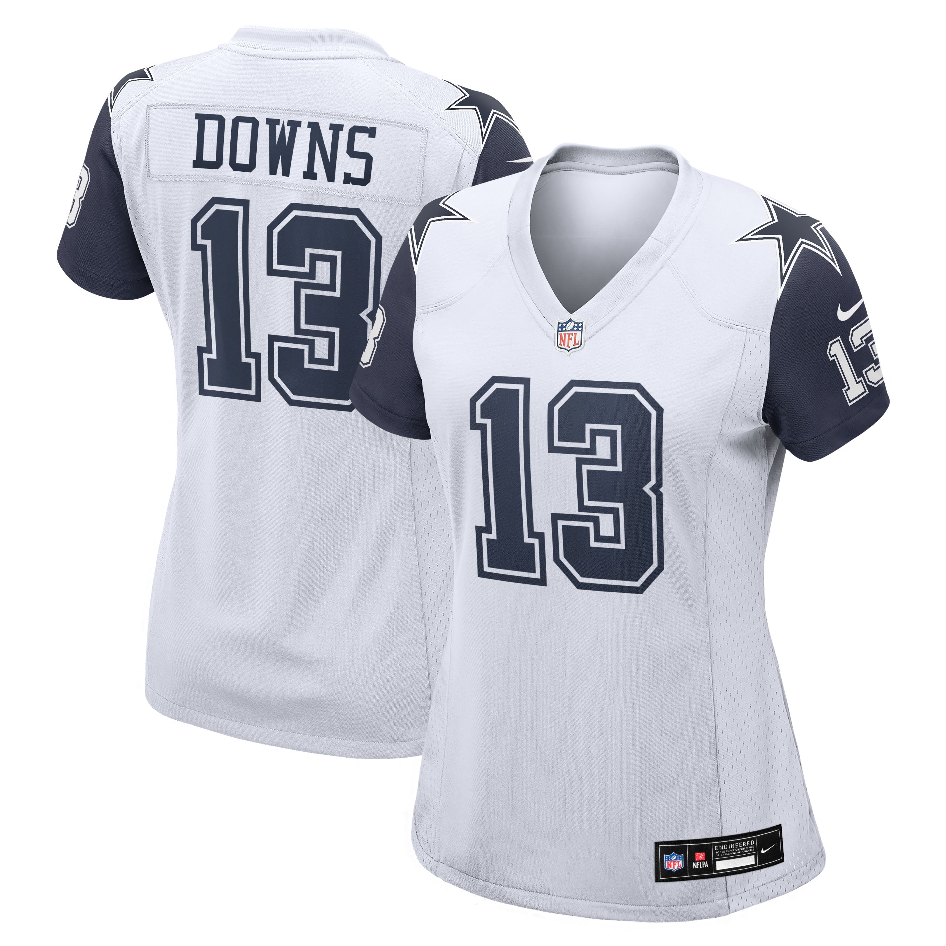 Caleb Downs Dallas Cowboys Women's Alternate Game Jersey - White - Image 2