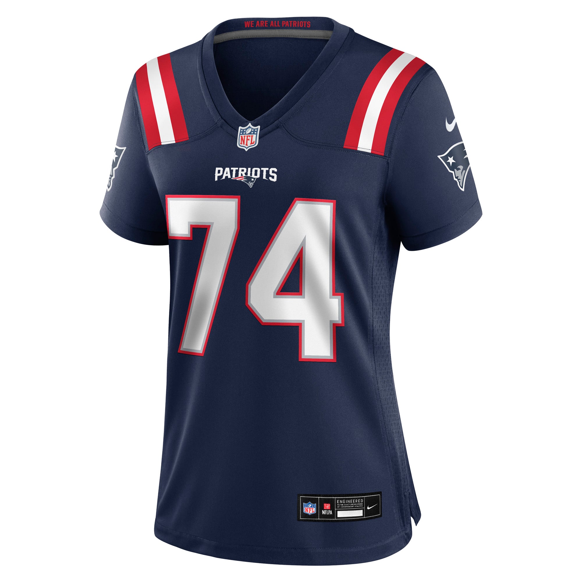 Caleb Lomu New England Patriots Women's Team Game Jersey - Navy - Image 3