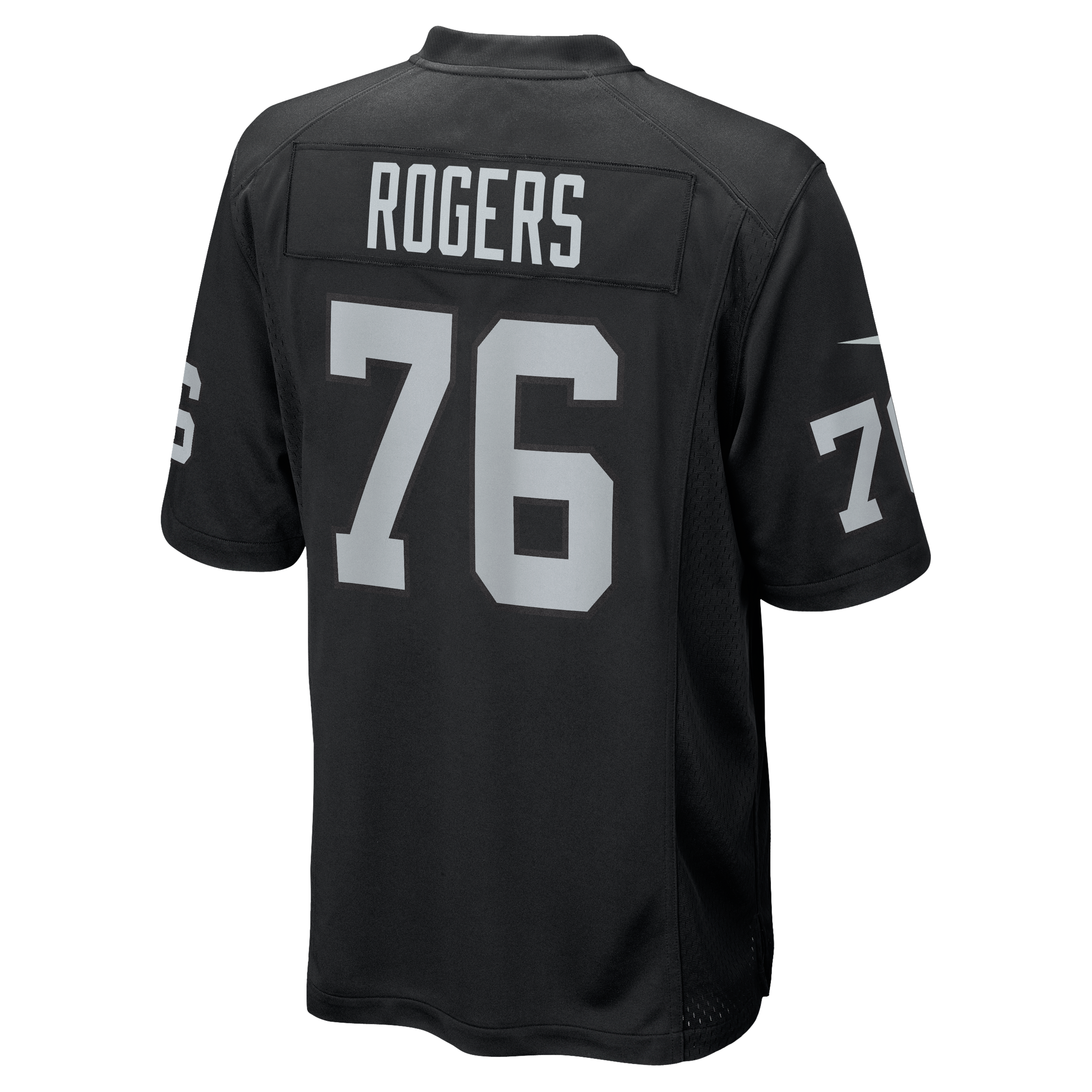 Caleb Rogers Las Vegas Raiders Team Game Jersey - Black - Image 4