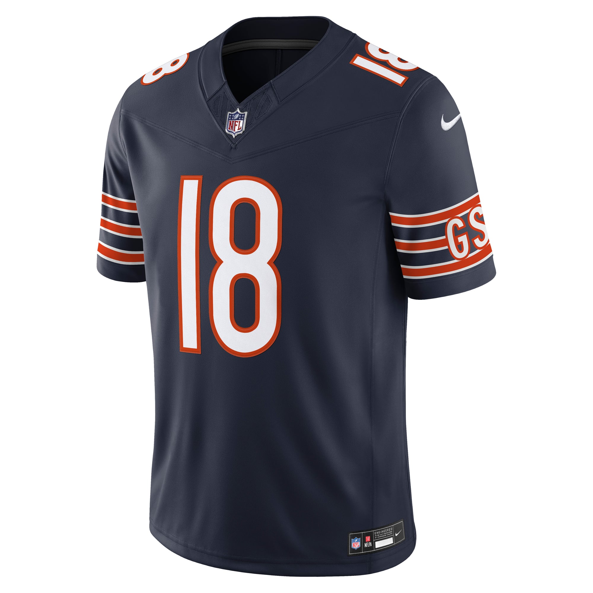 Caleb Williams Chicago Bears Alternate Vapor F.U.S.E. Stitched Limited Jersey - Navy - Image 3