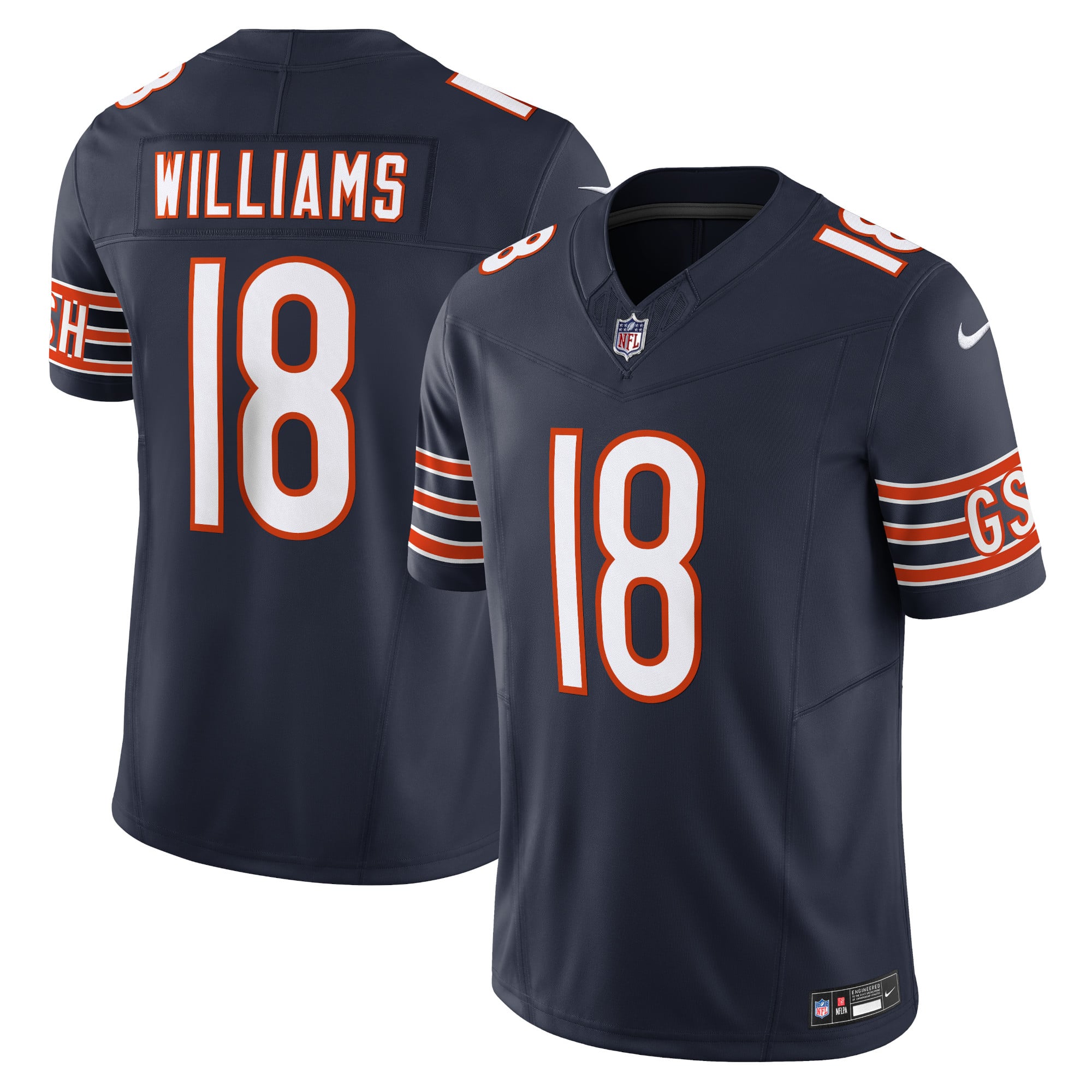 Caleb Williams Chicago Bears Vapor F.U.S.E. Limited Jersey - Navy - Image 2