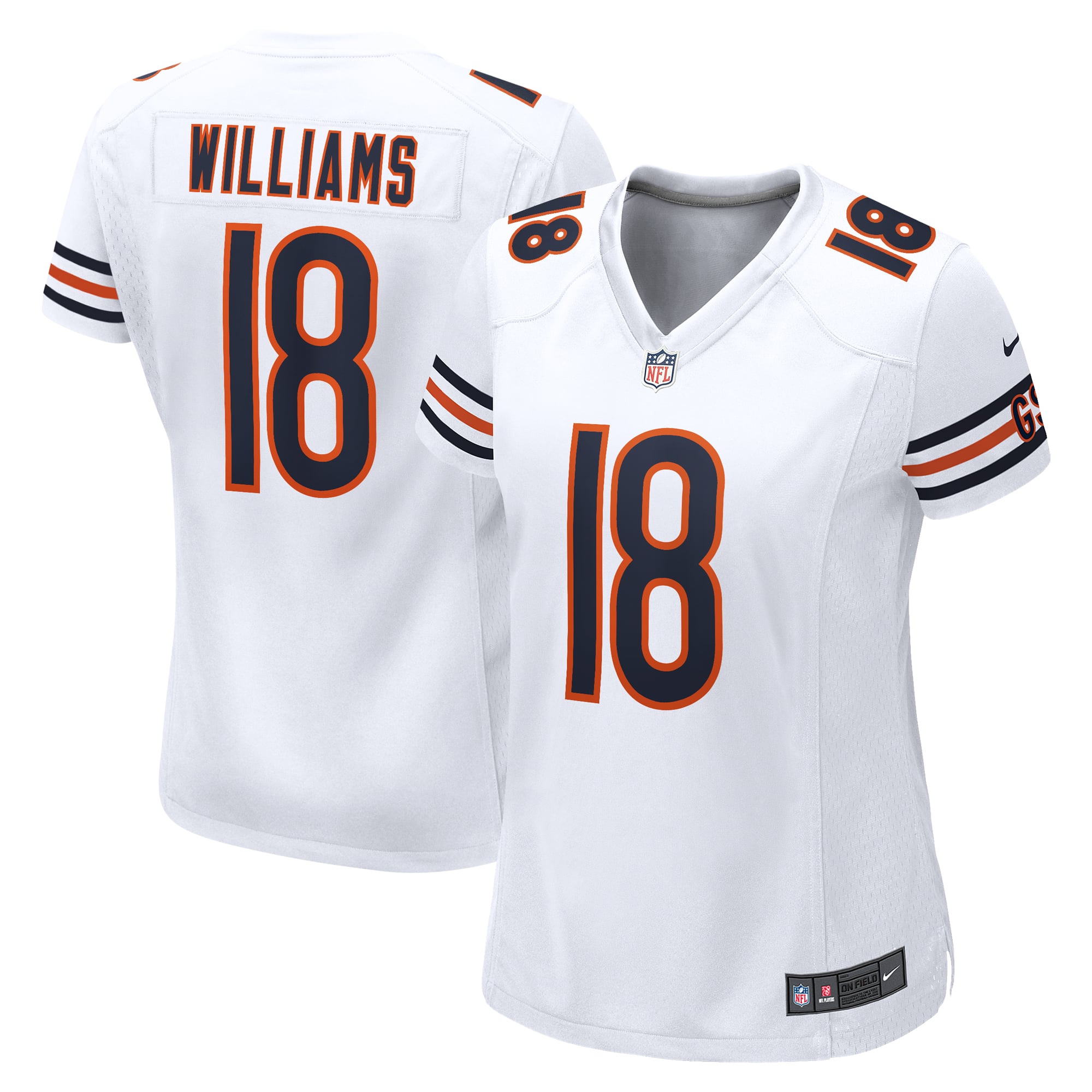 Caleb Williams Chicago Bears Women's Game Player Jersey - White - Image 2