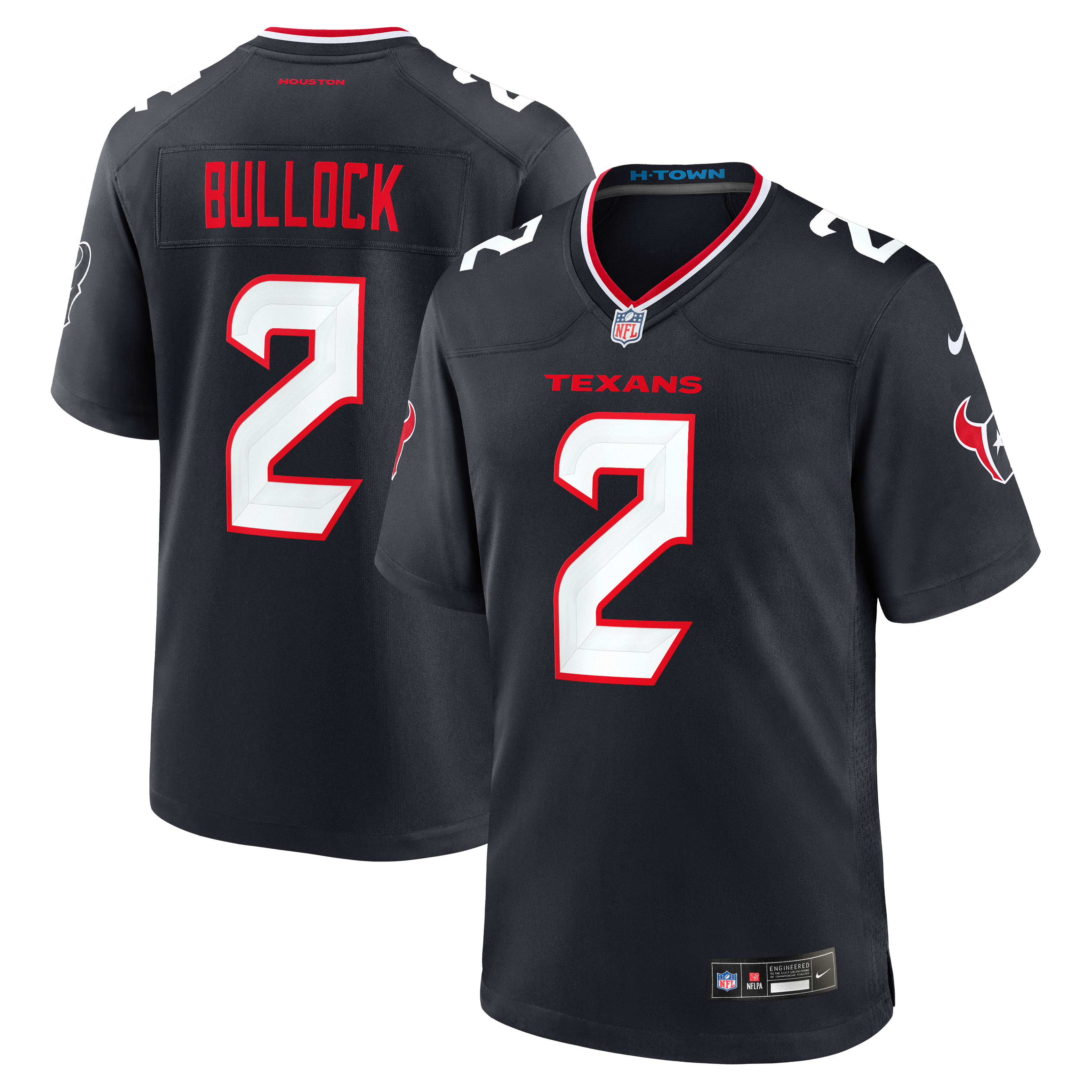 Calen Bullock Houston Texans Team Game Jersey - Navy - Image 2