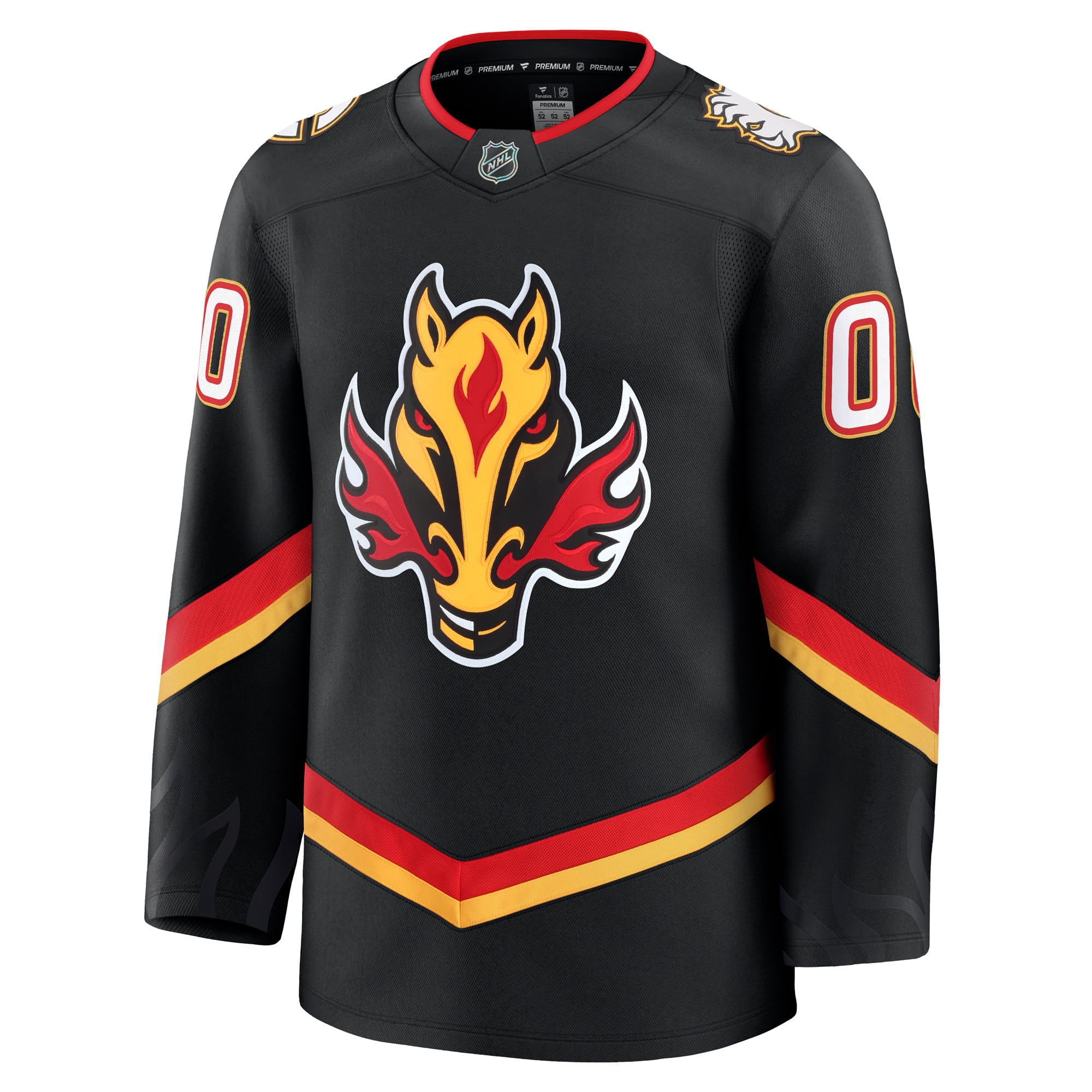 Calgary Flames Alternate Premium Custom Jersey - Black - Image 3