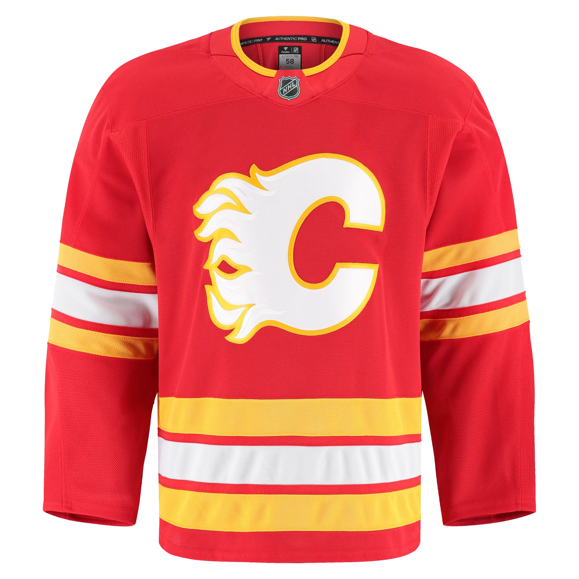 Calgary Flames Home Pro Jersey - Red - Image 3