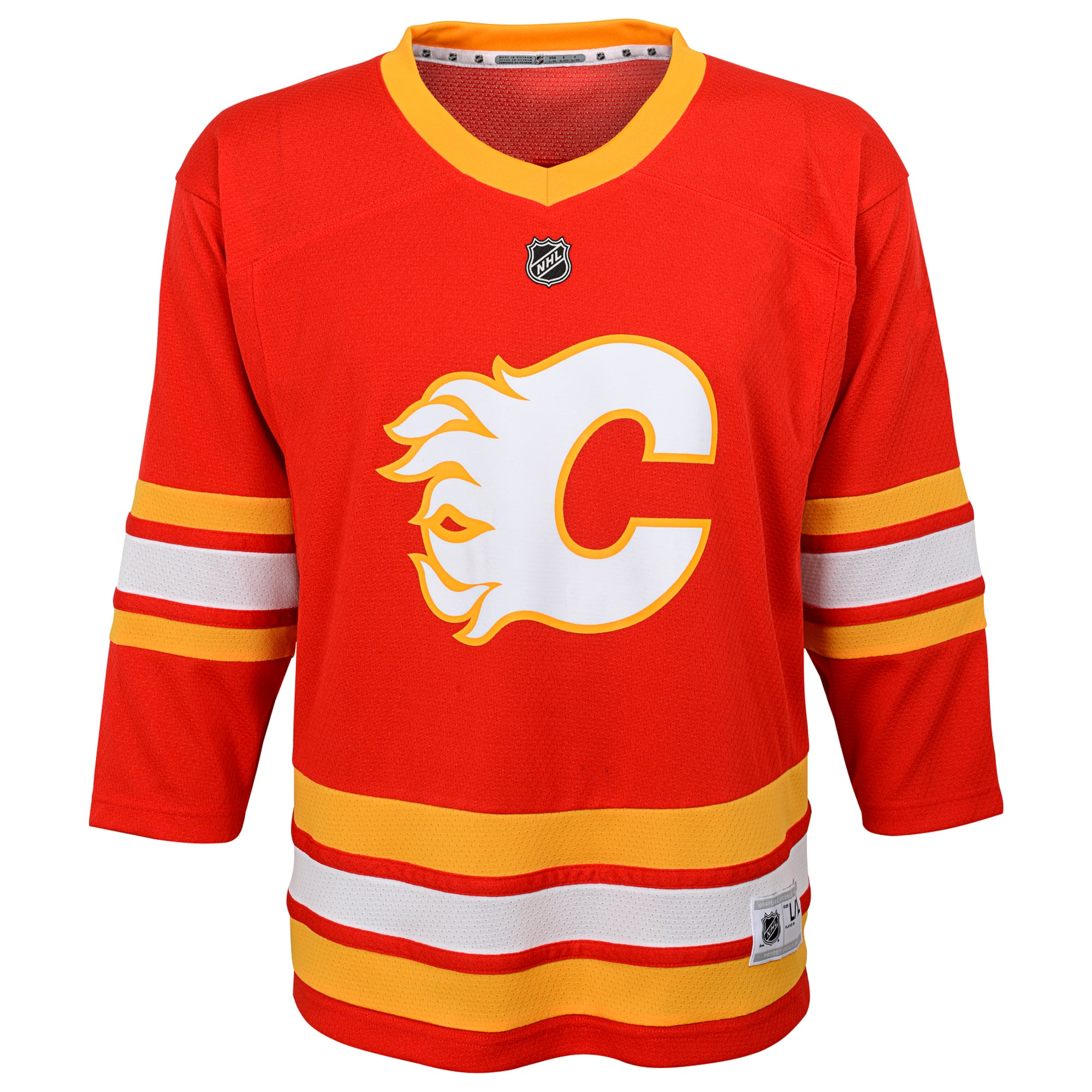Calgary Flames Youth Home Custom Jersey - Red - Image 3