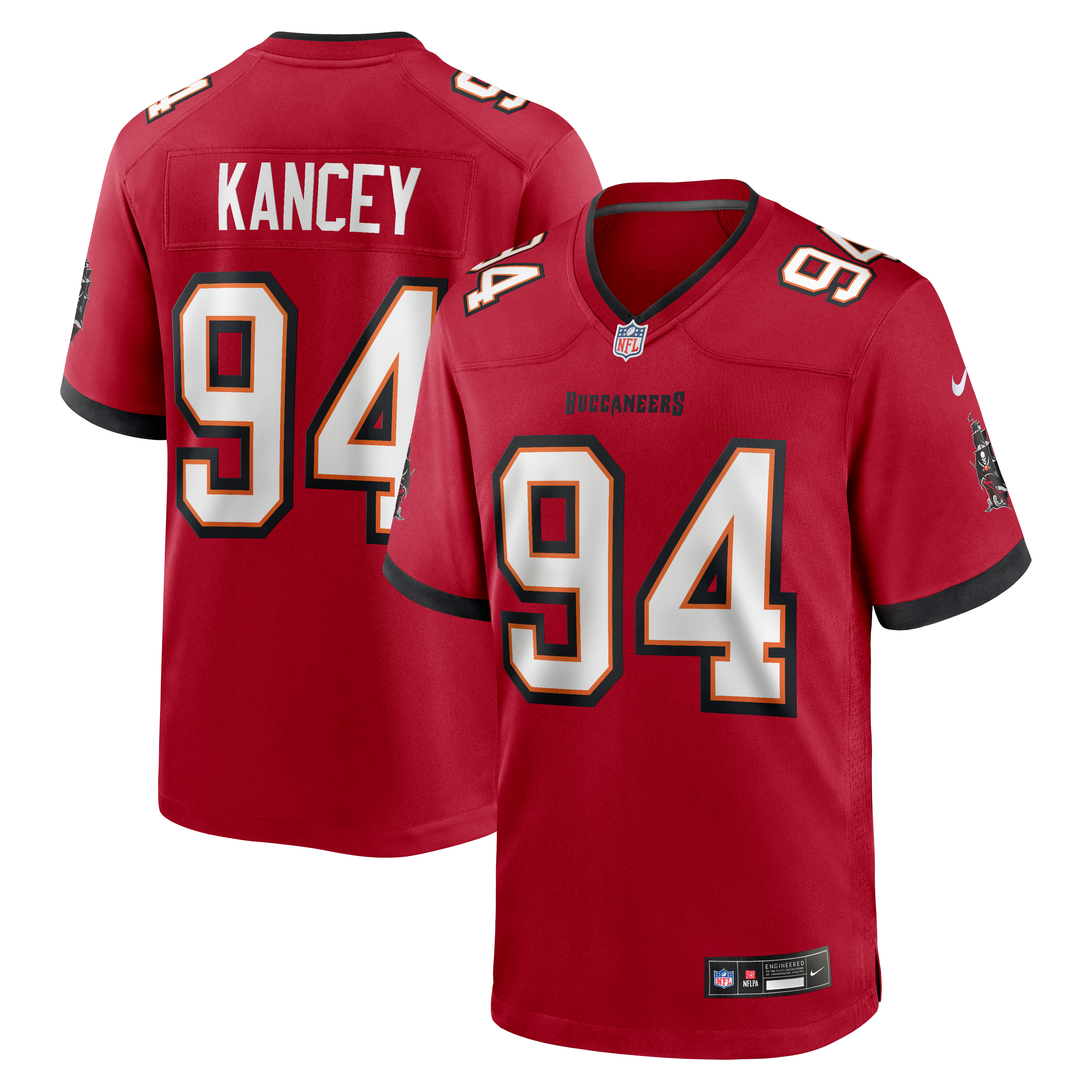Calijah Kancey Tampa Bay Buccaneers Game Jersey - Red