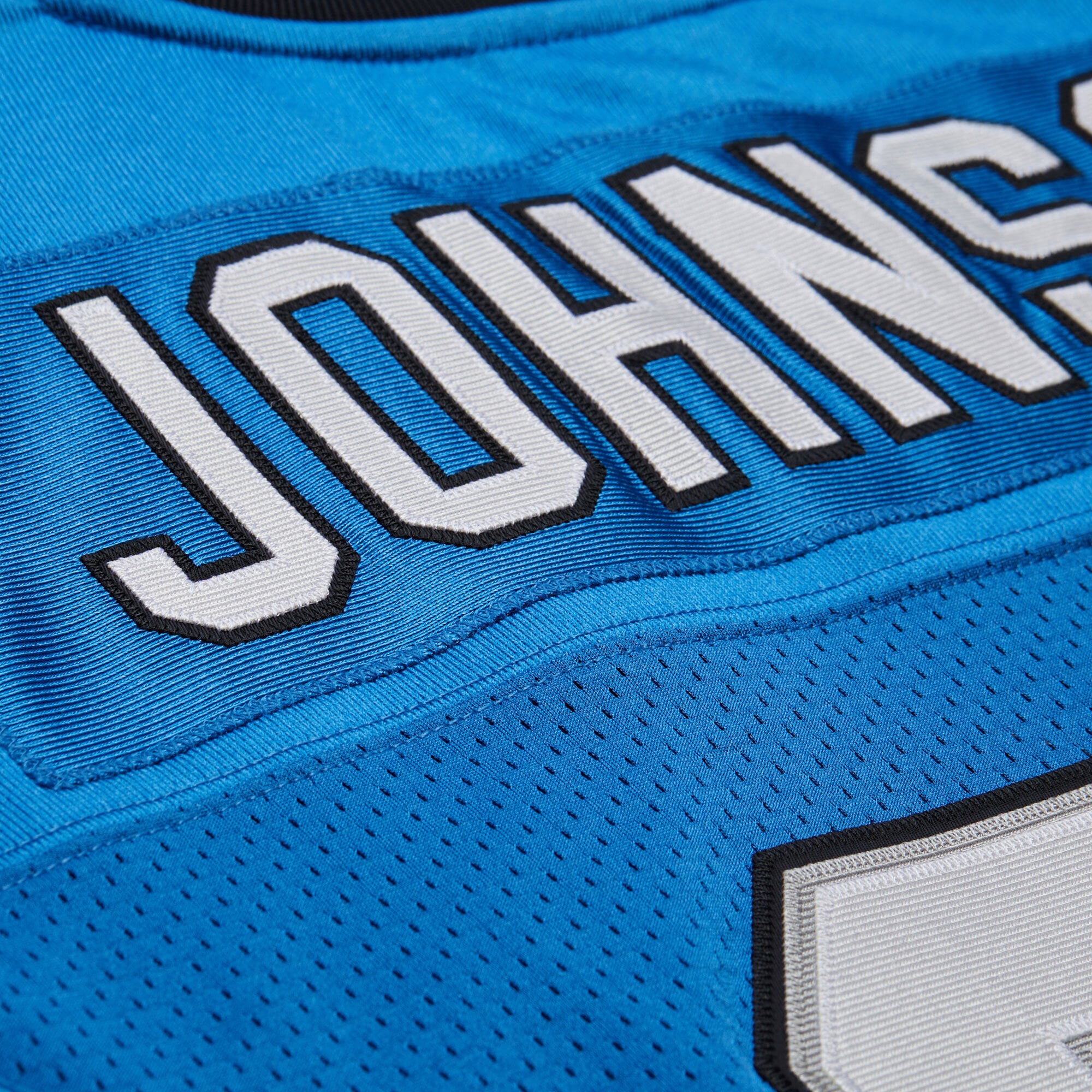 Calvin Johnson Detroit Lions 2007 Throwback Retired Player Jersey - Blue - Image 9