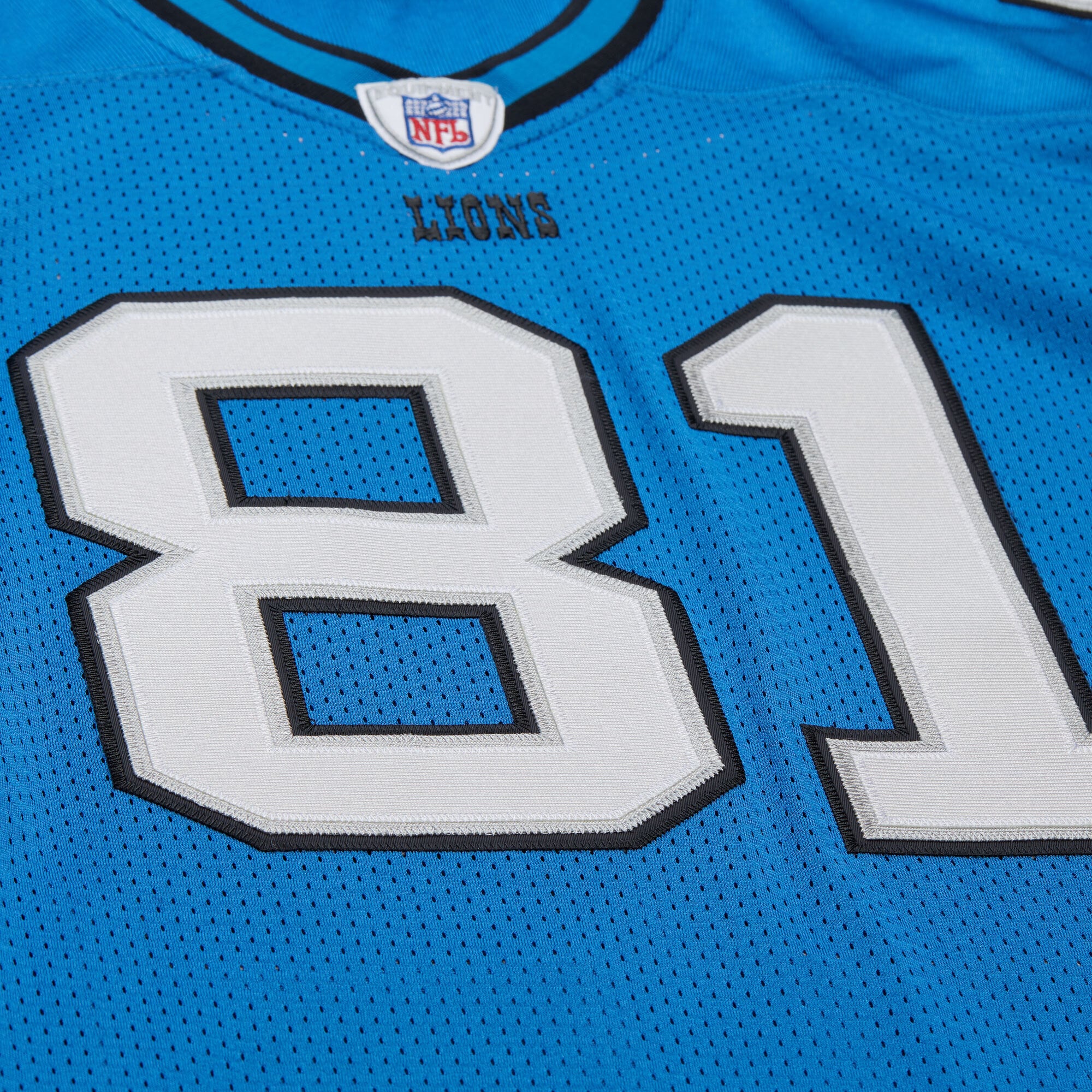 Calvin Johnson Detroit Lions 2007 Throwback Retired Player Jersey - Blue - Image 5