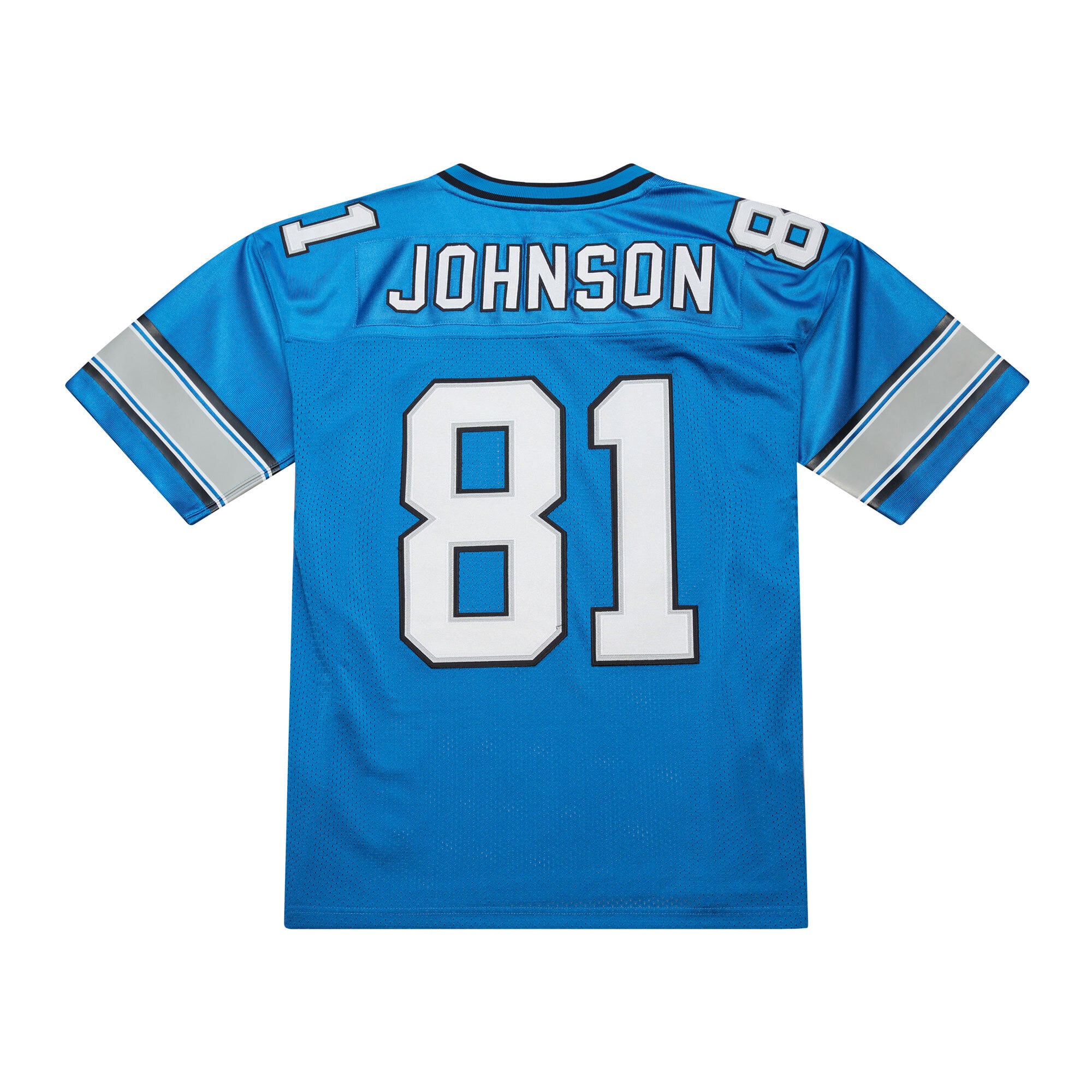 Calvin Johnson Detroit Lions 2007 Throwback Retired Player Jersey - Blue - Image 4