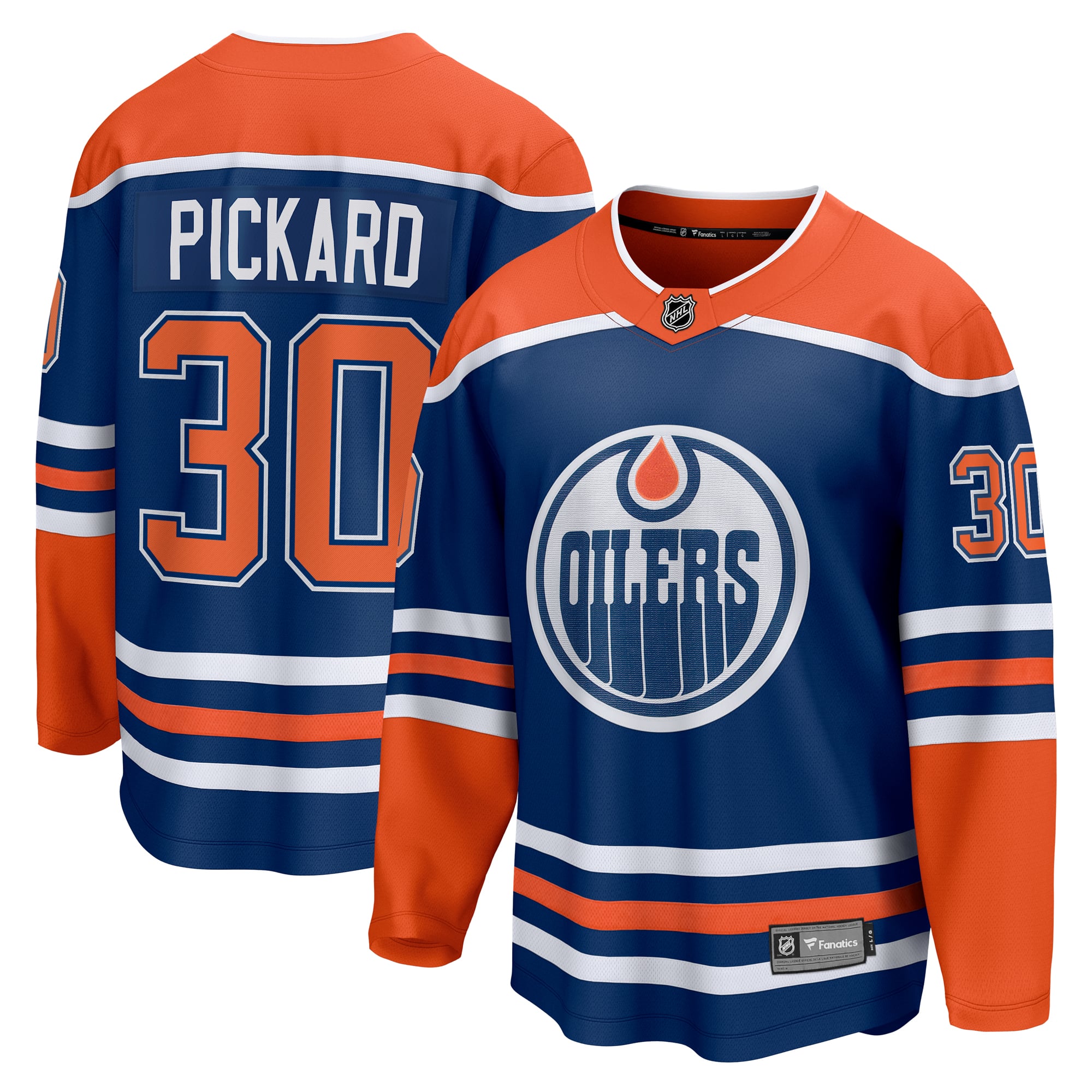 Calvin Pickard Edmonton Oilers Home Premier Breakaway Player Jersey - Royal - Image 2