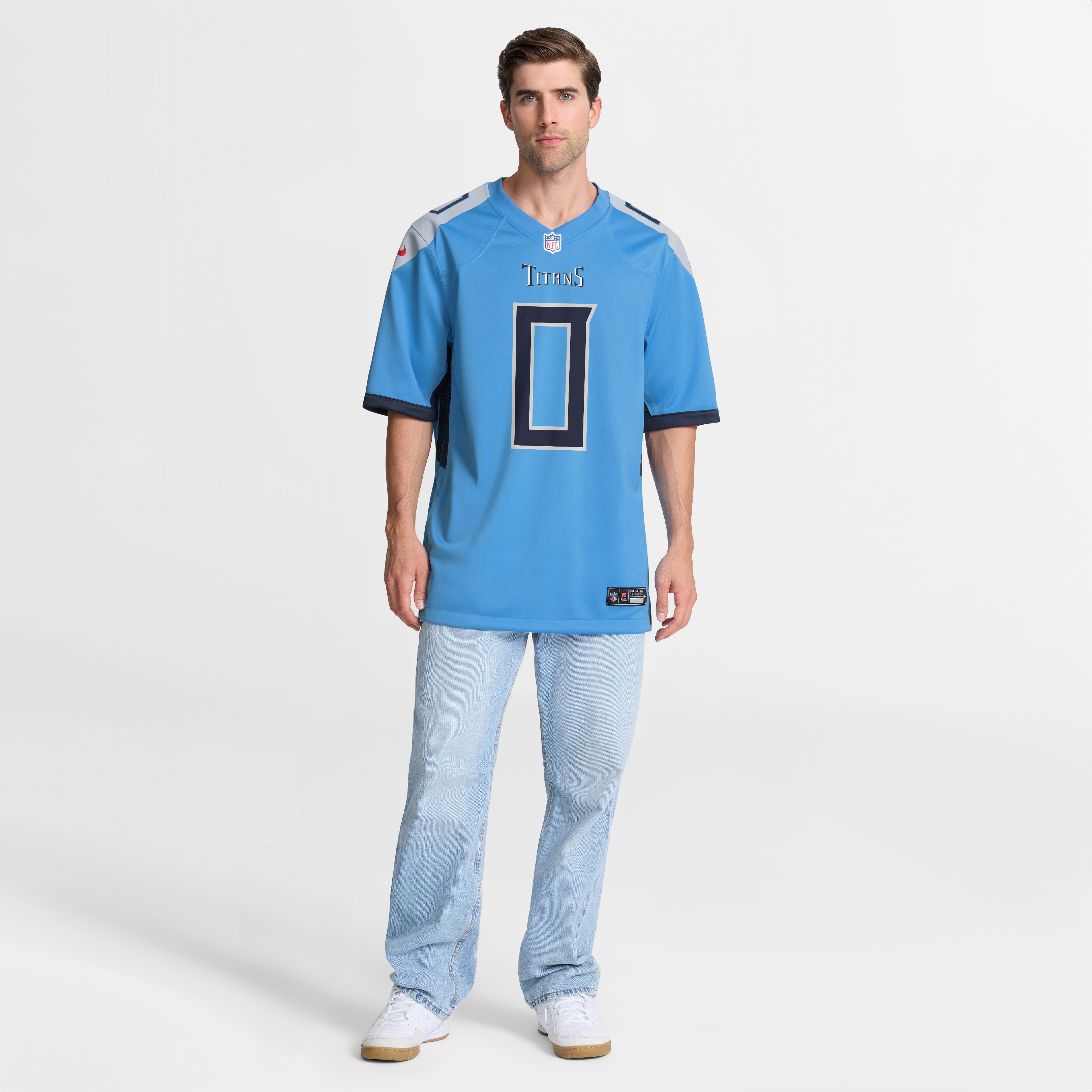 Calvin Ridley Tennessee Titans Game Player Jersey - Light Blue - Image 5