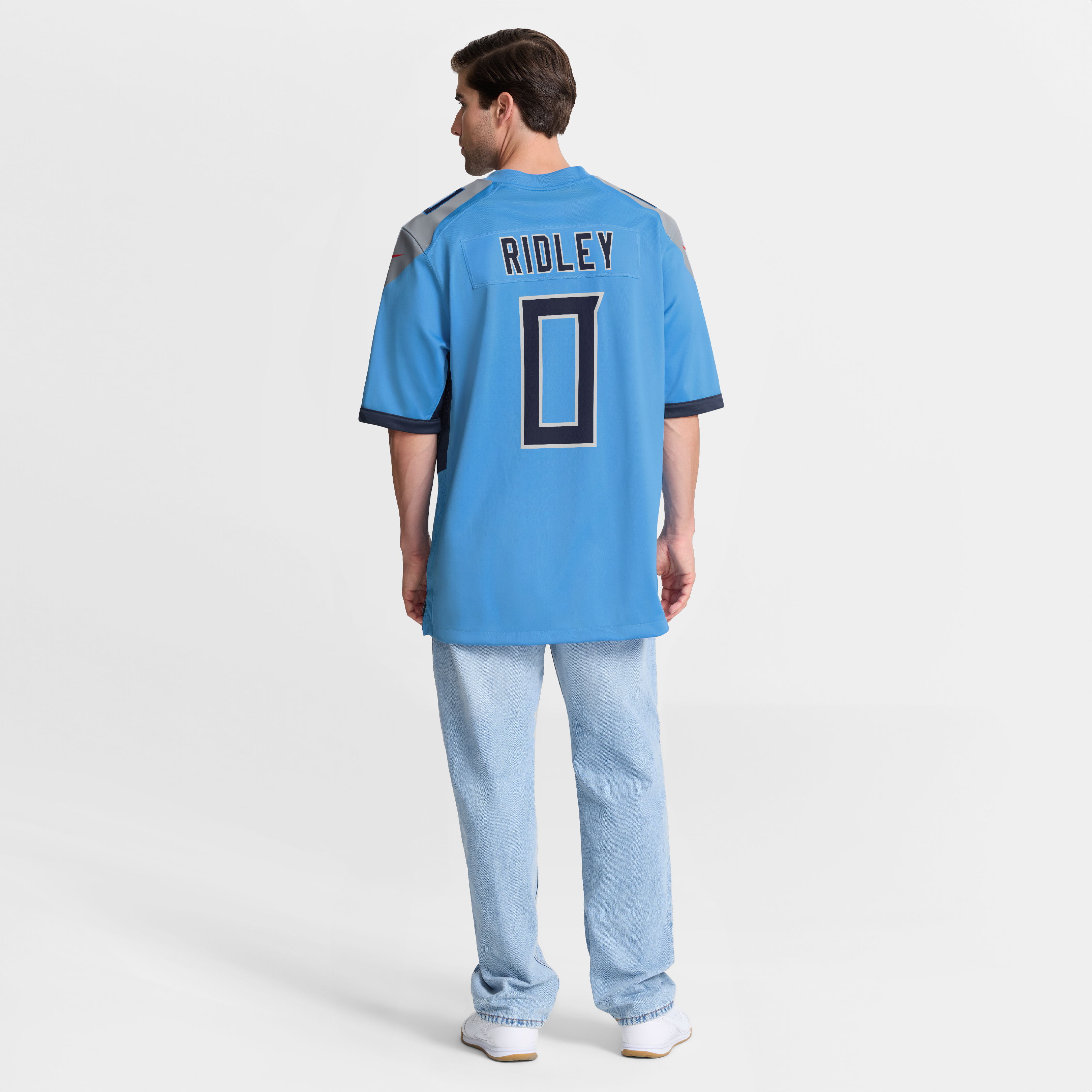 Calvin Ridley Tennessee Titans Game Player Jersey - Light Blue - Image 6