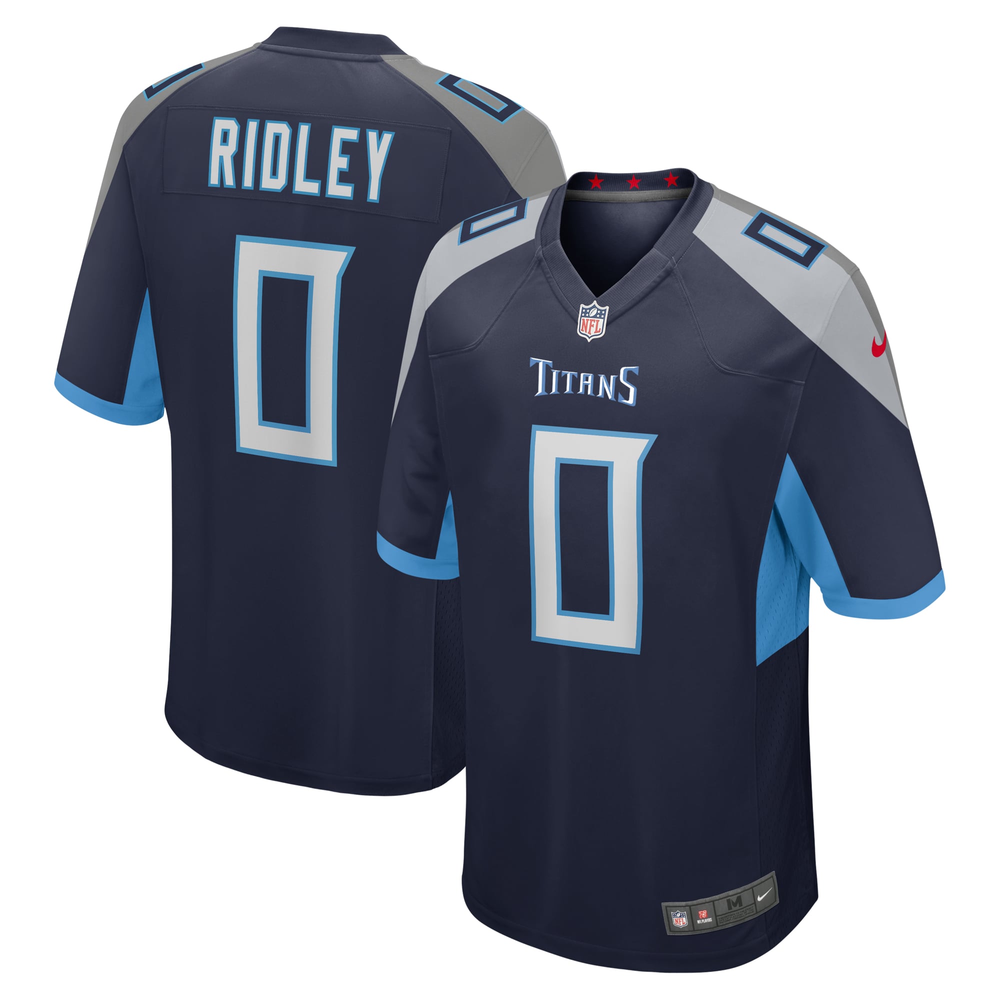 Calvin Ridley Tennessee Titans Game Player Jersey - Navy - Image 2