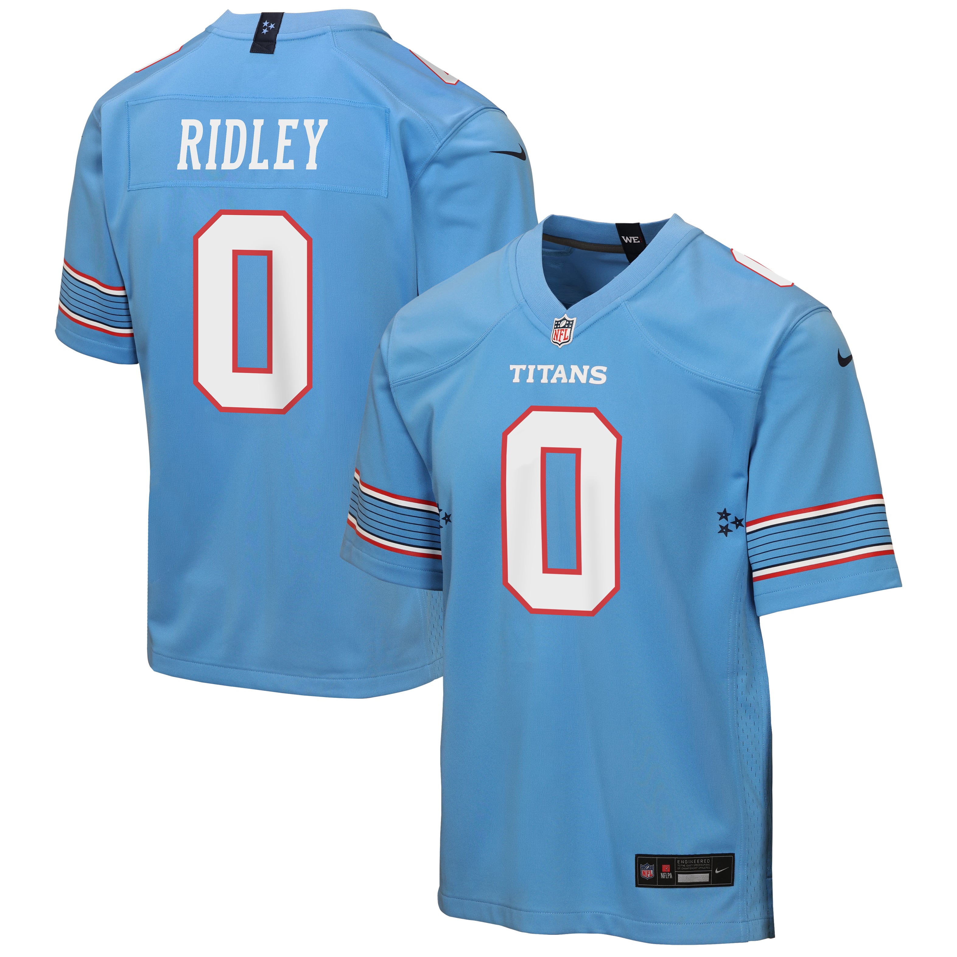 Calvin Ridley Tennessee Titans Youth Game Jersey - Light Blue - Image 2