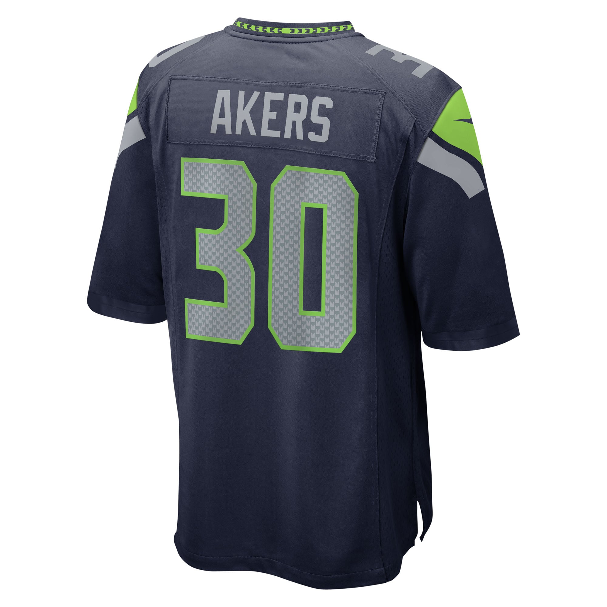 Cam Akers Seattle Seahawks Team Game Jersey - College Navy - Image 4