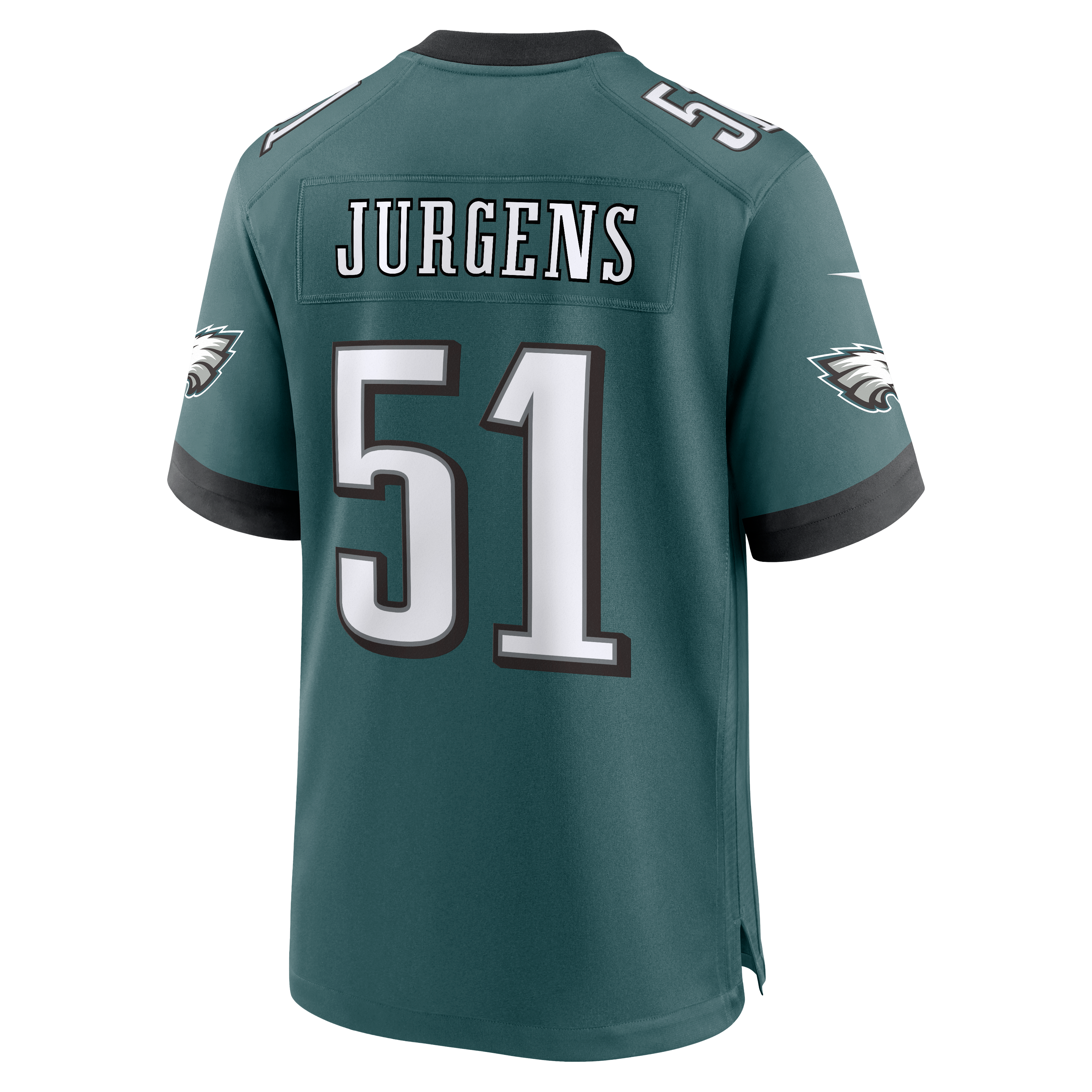 Cam Jurgens Philadelphia Eagles Team Game Jersey - Midnight Green - Image 4
