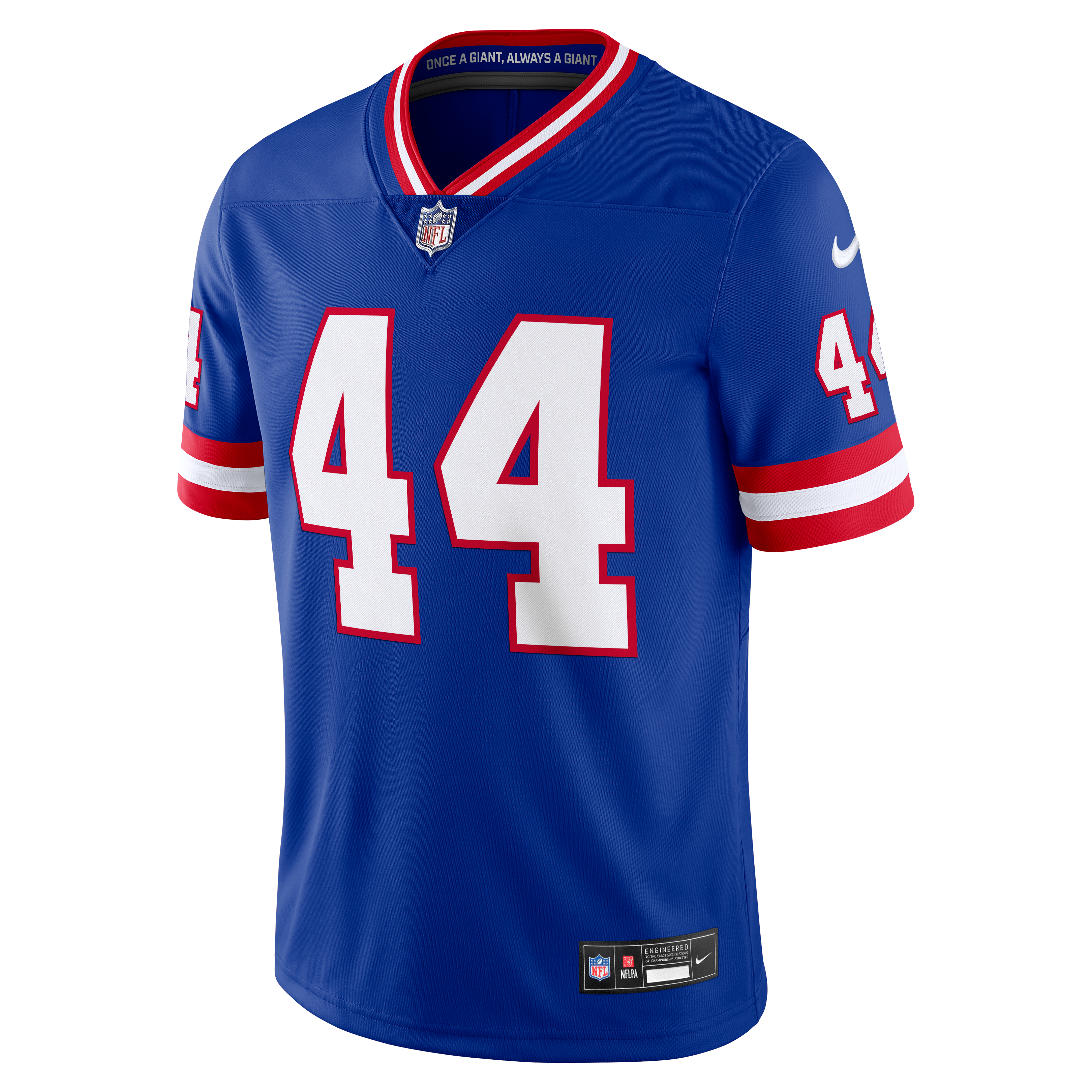 Cam Skattebo New York Giants Vintage White Vapor Untouchable Stitched Limited Jersey - Royal - Image 3