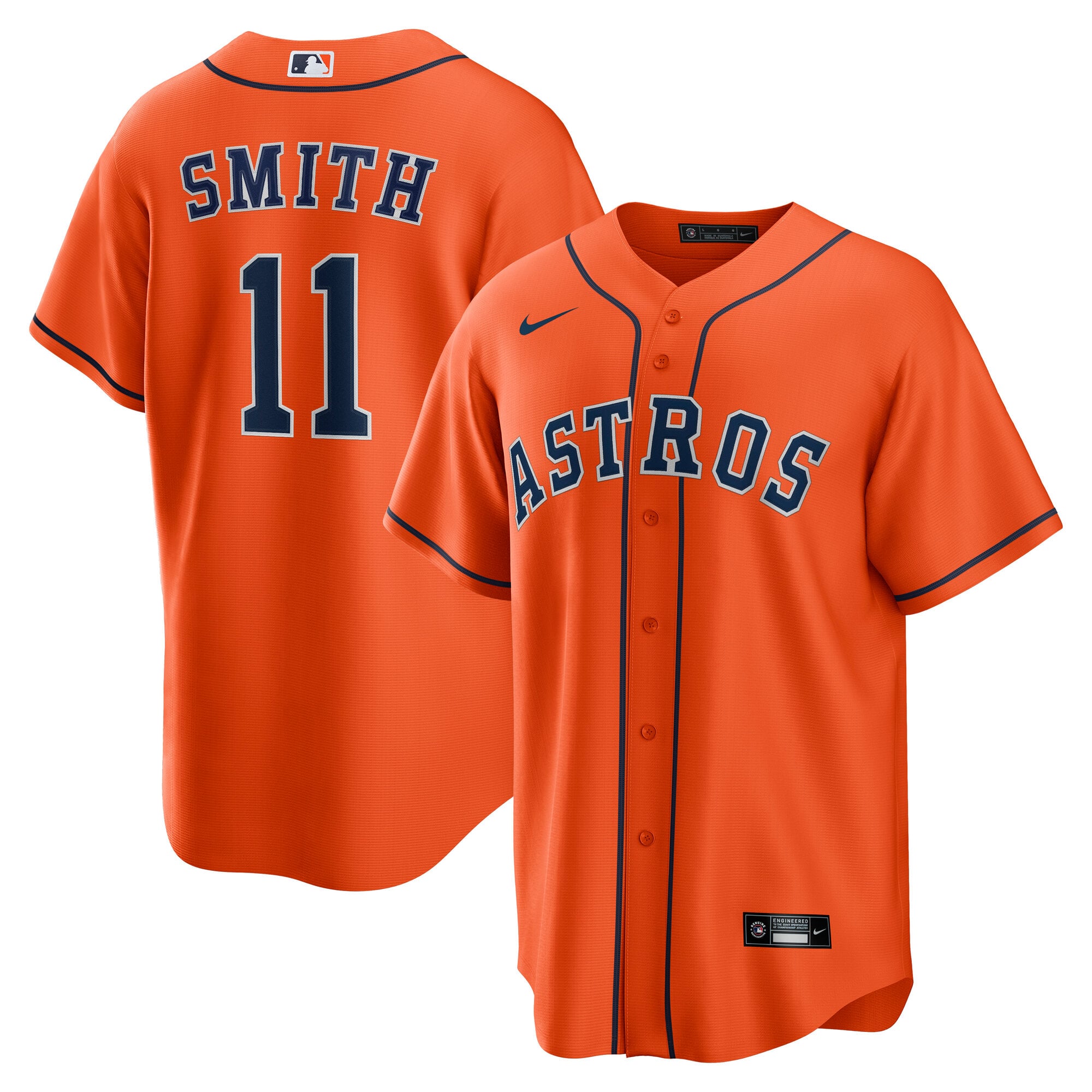 Cam Smith Houston Astros Alternate Jersey - Orange