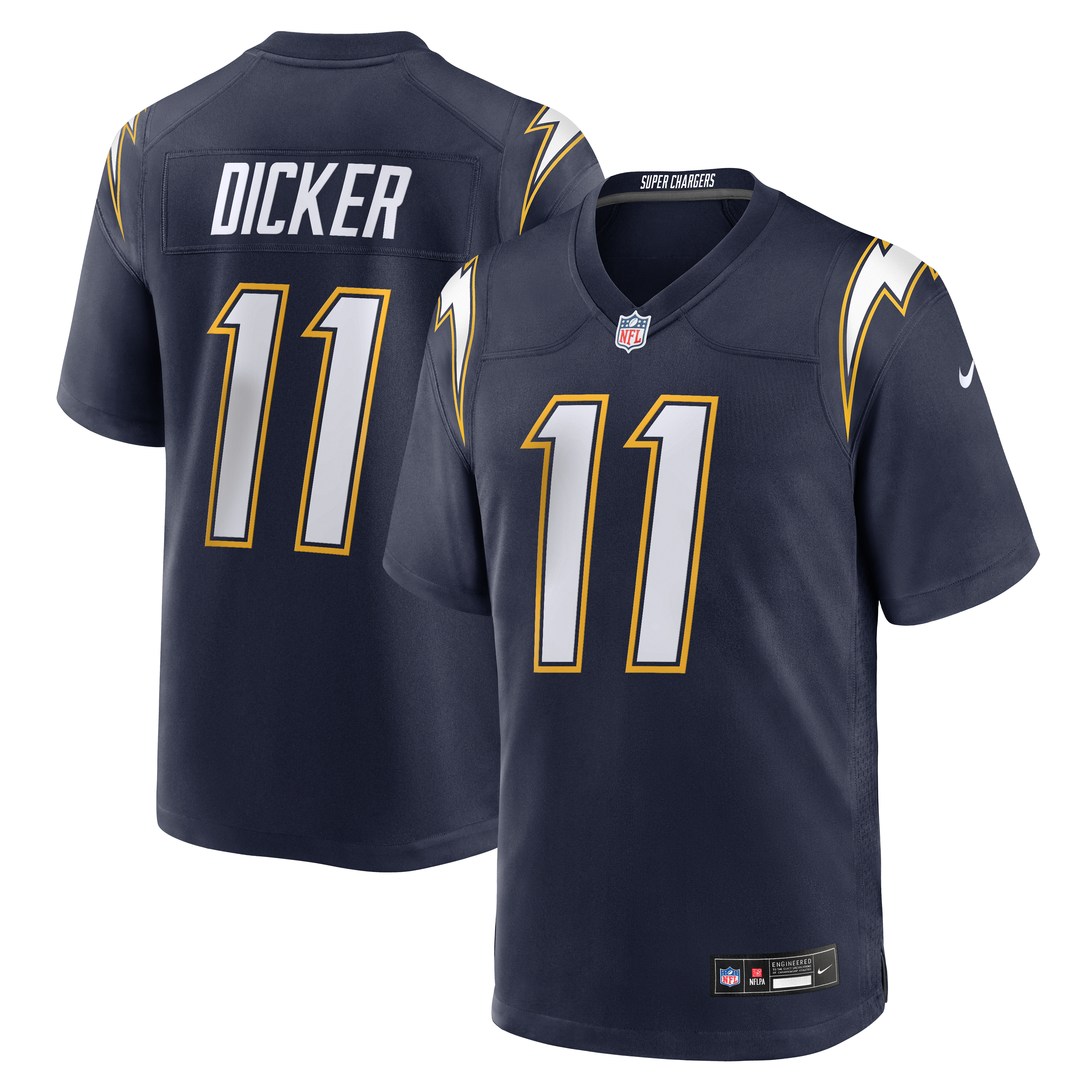Cameron Dicker Los Angeles Chargers Game Jersey - Navy - Image 2
