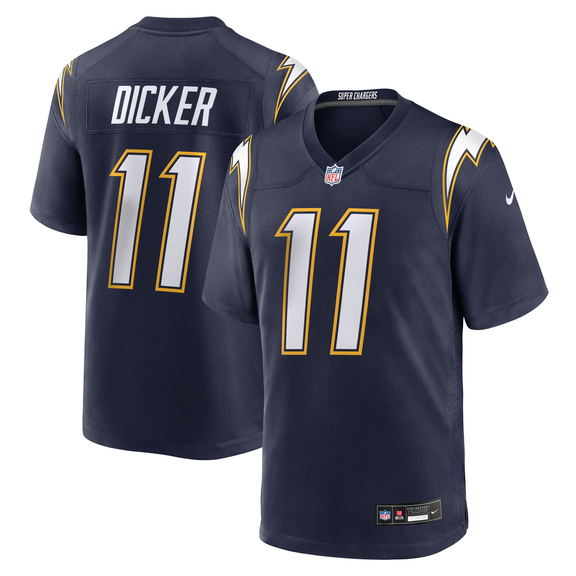 Cameron Dicker Los Angeles Chargers Game Jersey - Navy