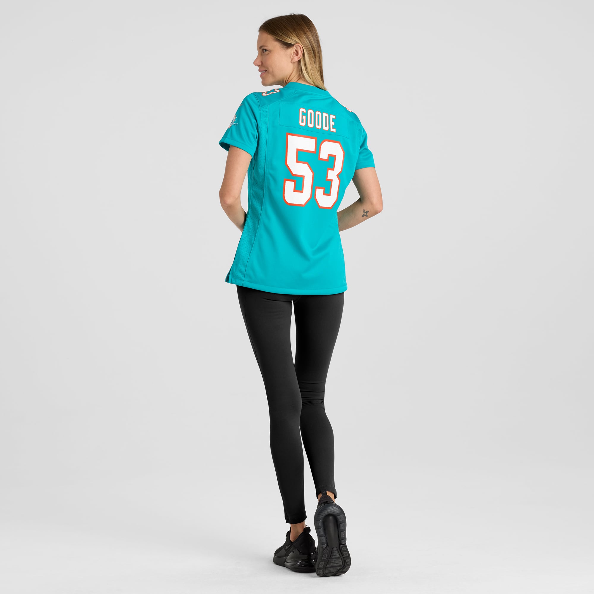 Cameron Goode Miami Dolphins Women's Game Player Jersey - Aqua - Image 6