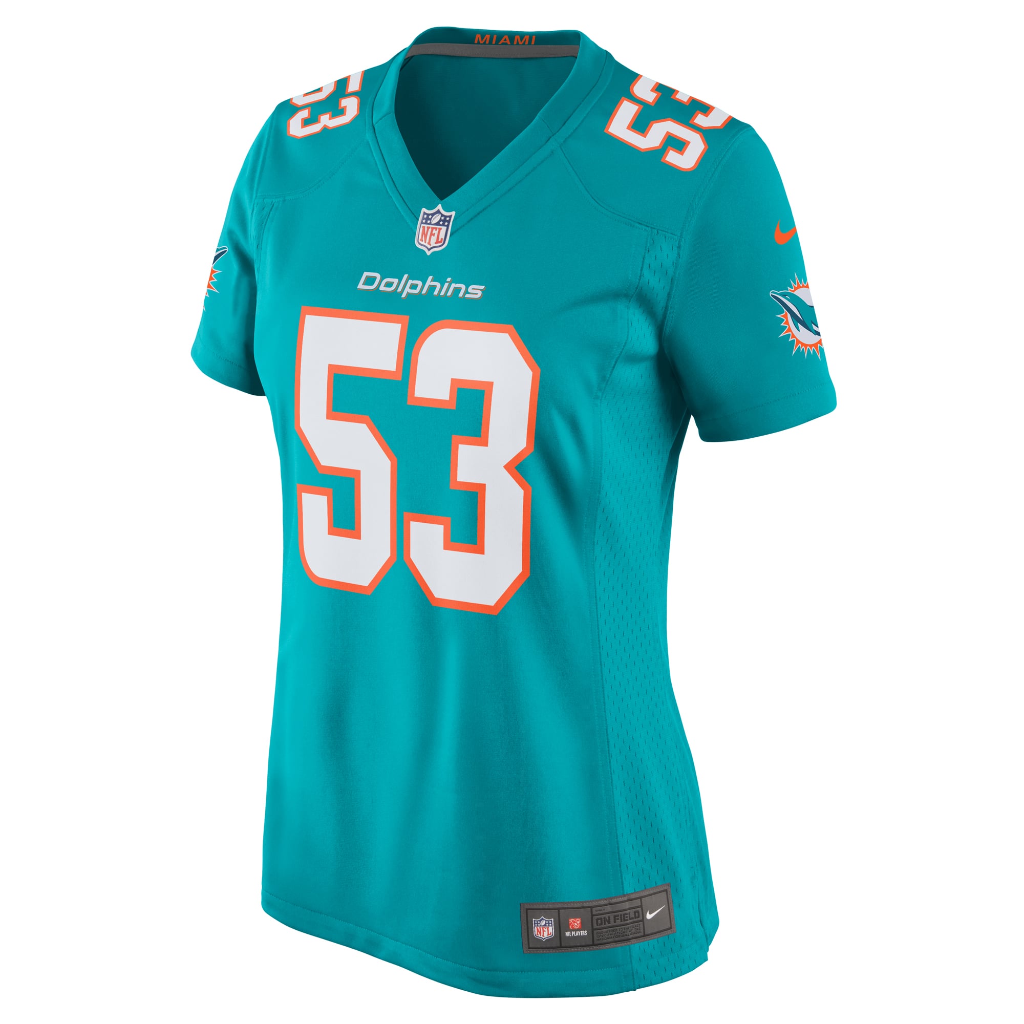 Cameron Goode Miami Dolphins Women's Game Player Jersey - Aqua - Image 3