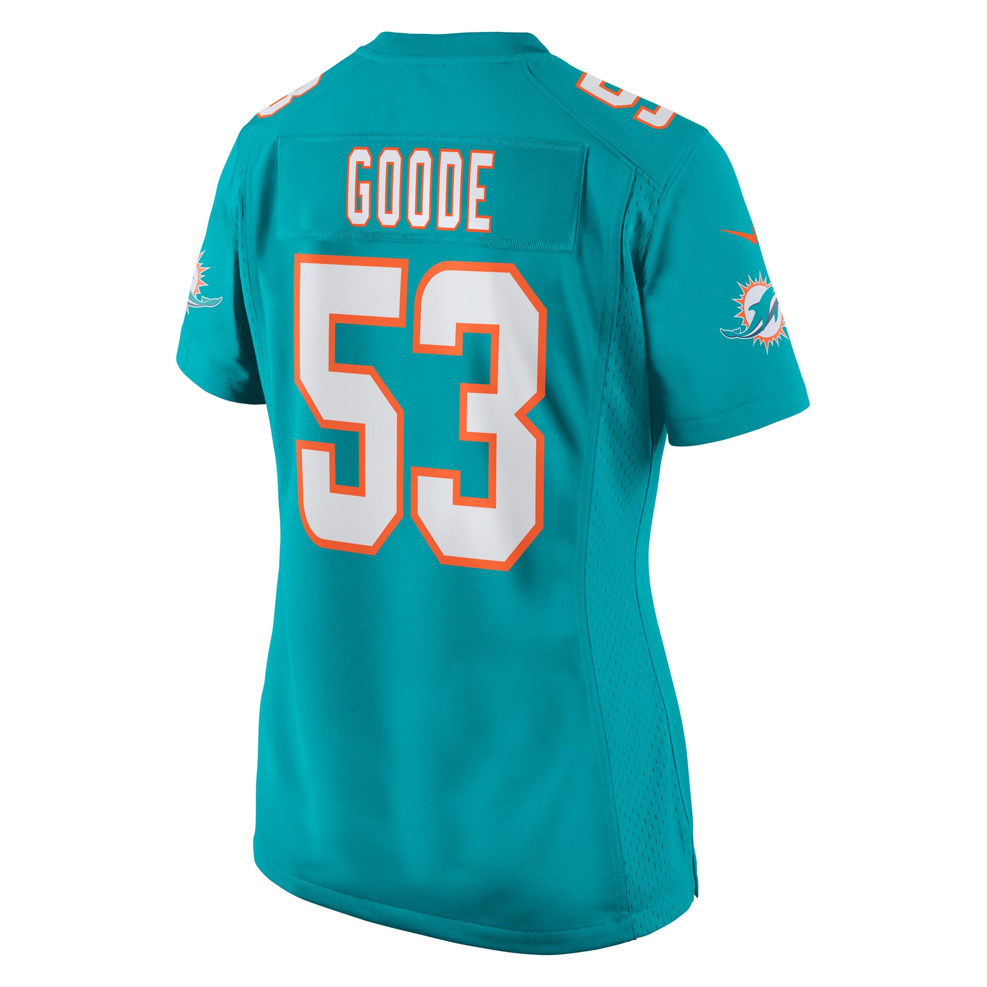 Cameron Goode Miami Dolphins Women's Game Player Jersey - Aqua - Image 4