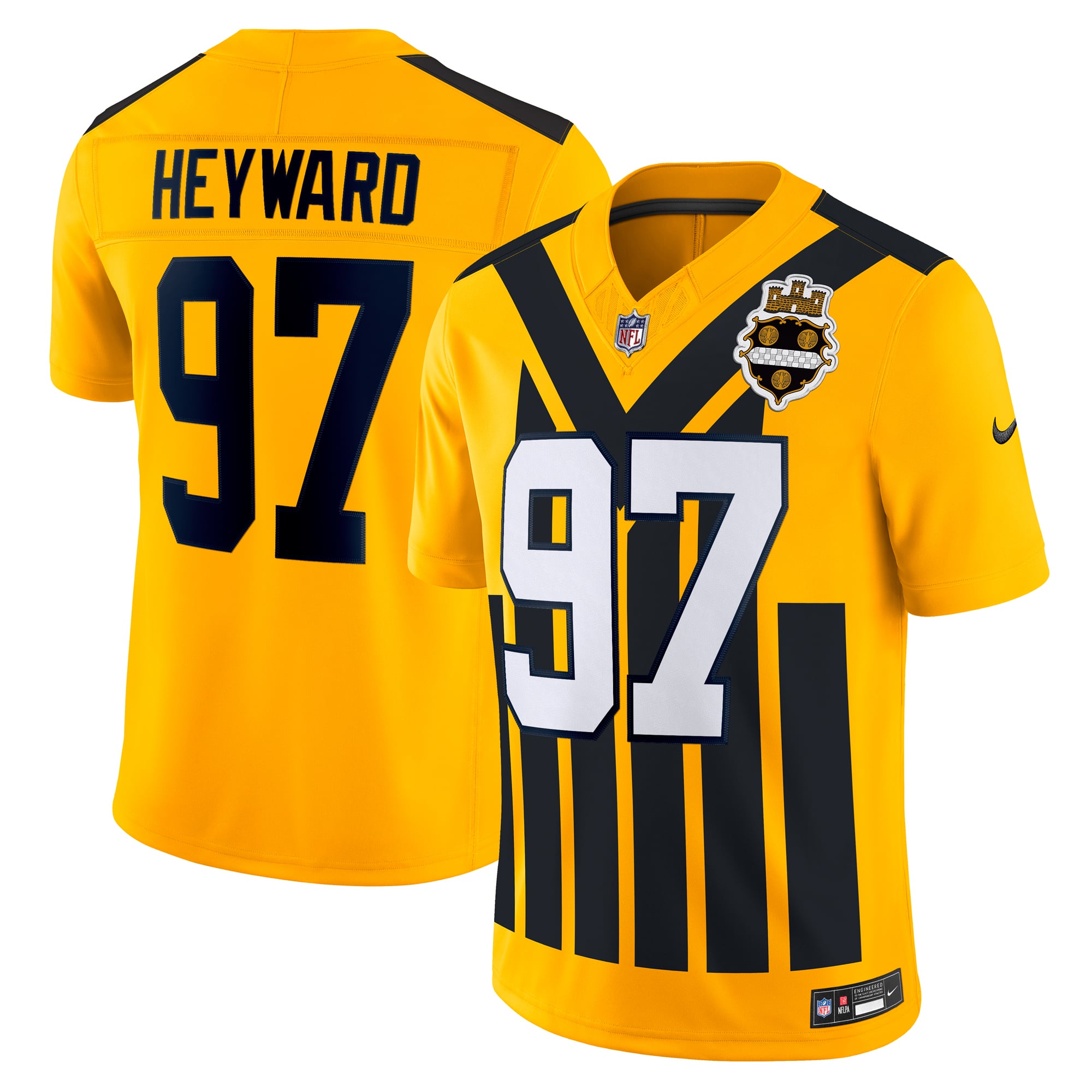 Cameron Heyward Pittsburgh Steelers Alternate Vapor F.U.S.E. Limited Jersey - Gold - Image 2