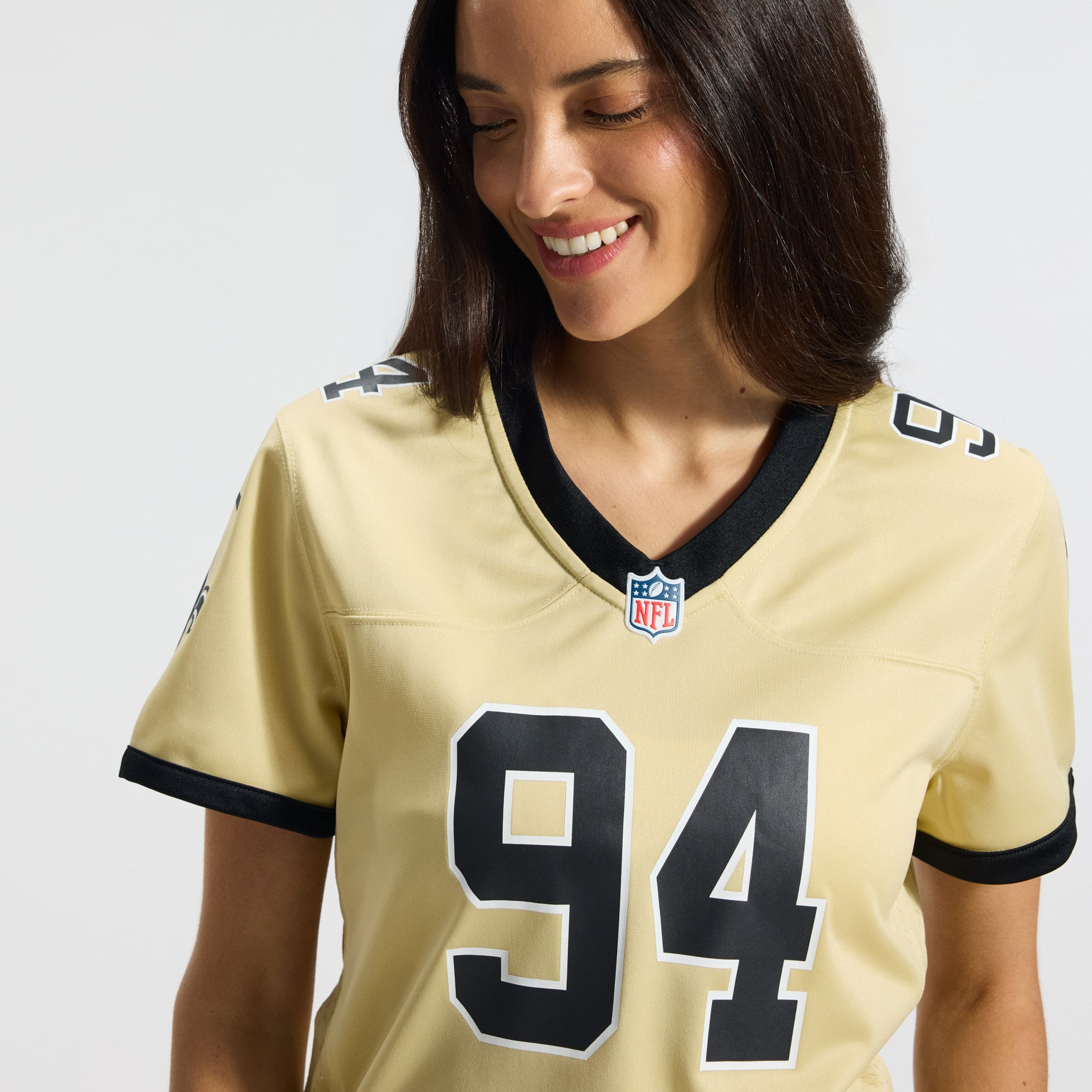Cameron Jordan New Orleans Saints Women's Gameday Golds Alternate Game Player Jersey - Gold - Image 8