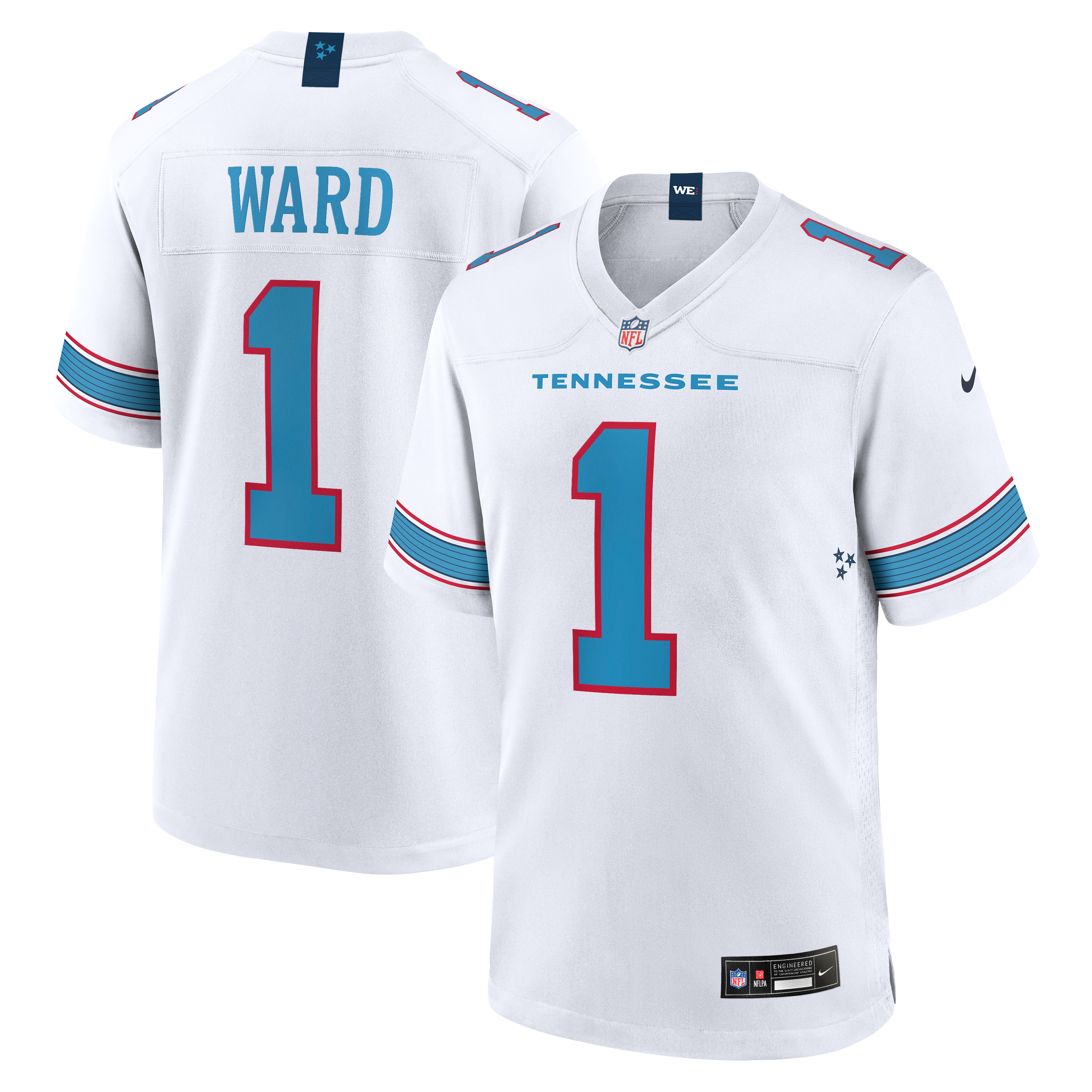 Cameron Ward Tennessee Titans Game Jersey - White