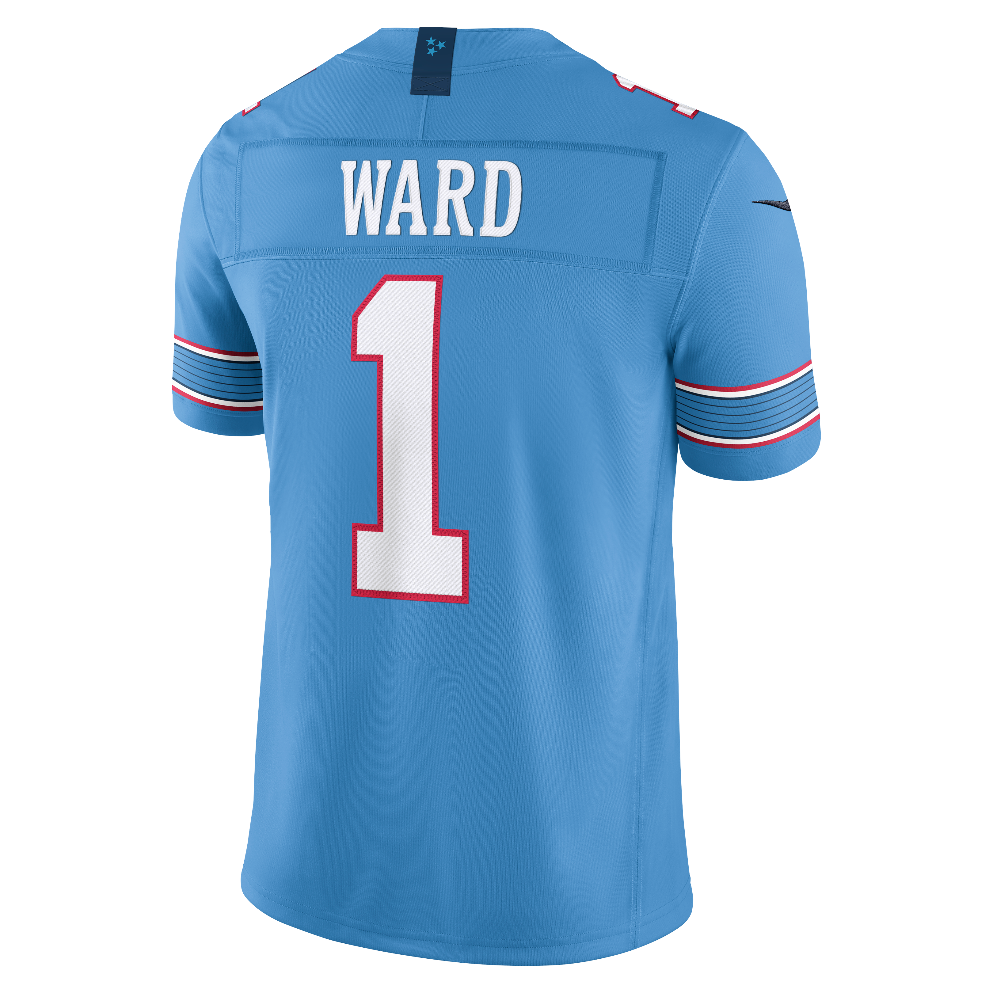 Cameron Ward Tennessee Titans Team Vapor F.U.S.E. Stitched Limited Jersey - Light Blue - Image 4