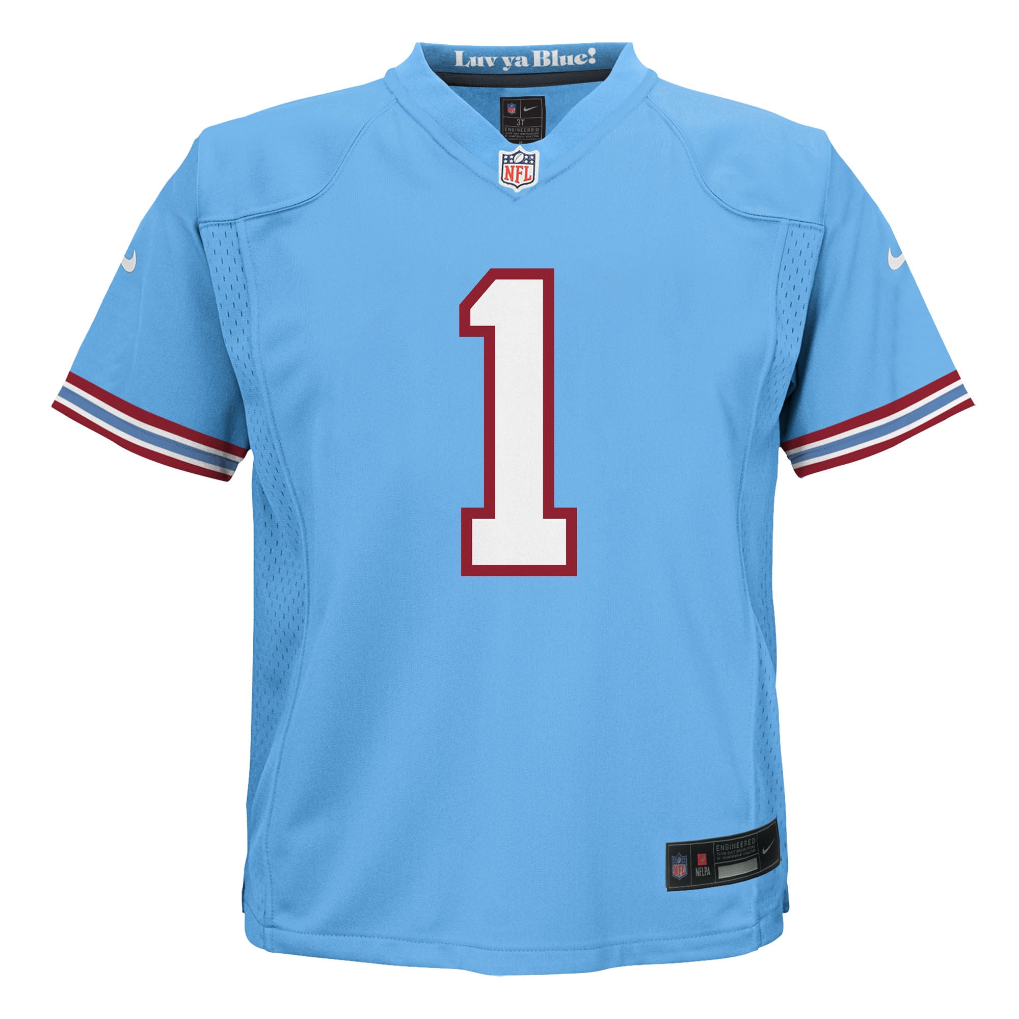 Cameron Ward Tennessee Titans Toddler Alternate 2 Game Jersey - Light Blue - Image 3