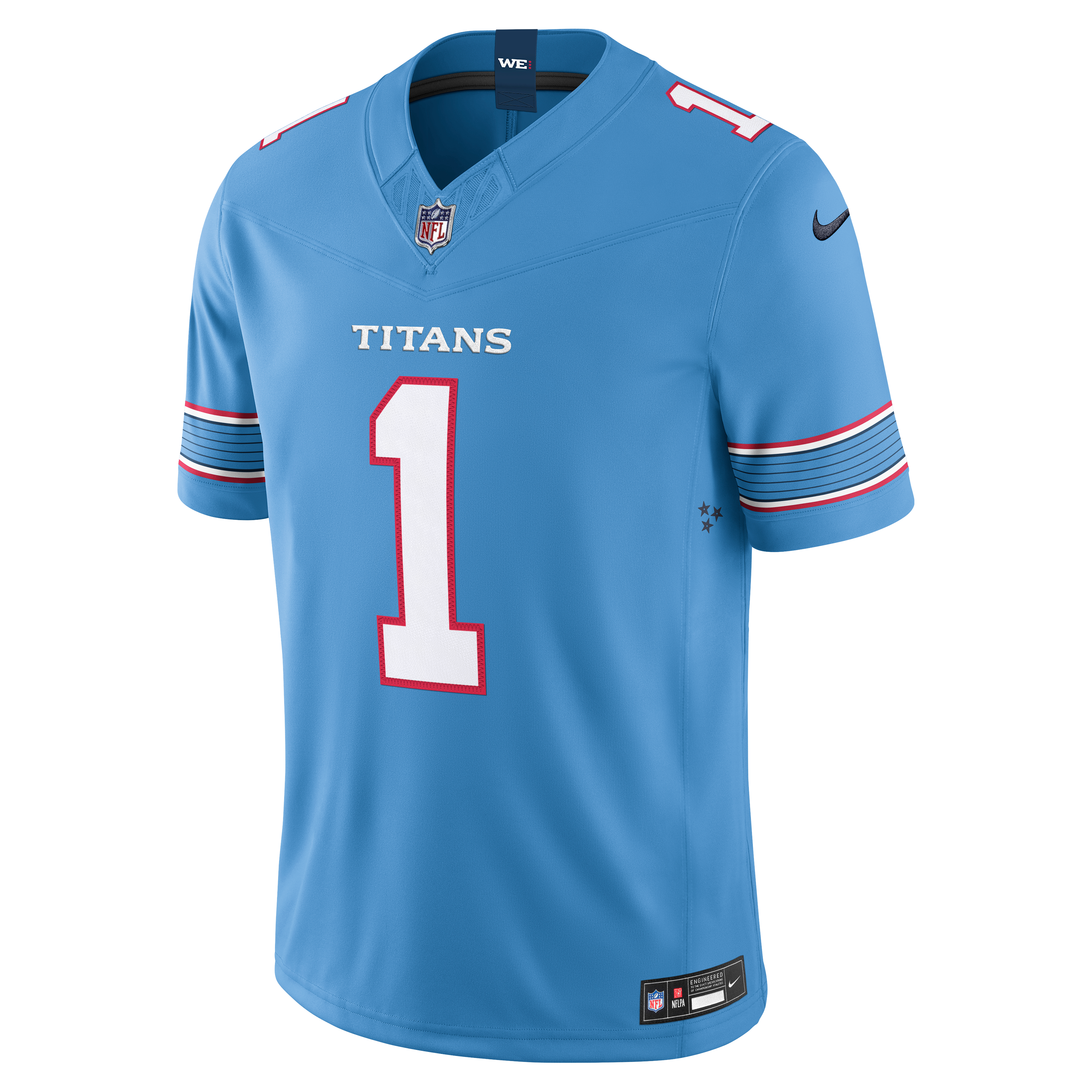 Cameron Ward Tennessee Titans Vapor F.U.S.E. Stitched Limited Jersey - Light Blue - Image 3