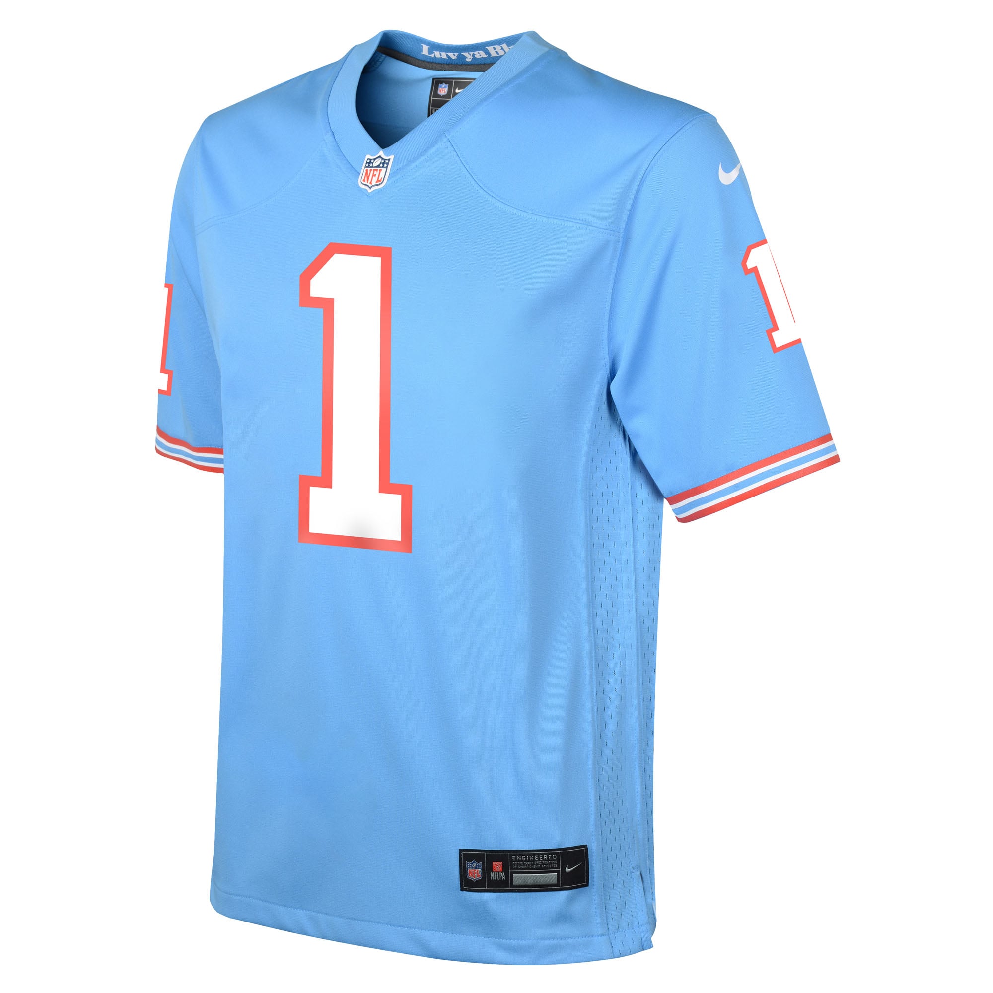 Cameron Ward Tennessee Titans Youth Alternate Game Jersey - Light Blue - Image 3