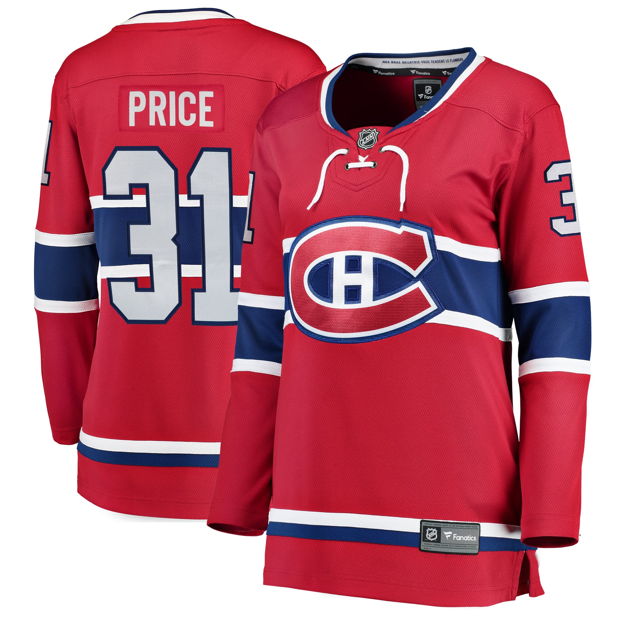 Carey Price Montreal Canadiens Women's Home Breakaway Jersey - Red - Image 2