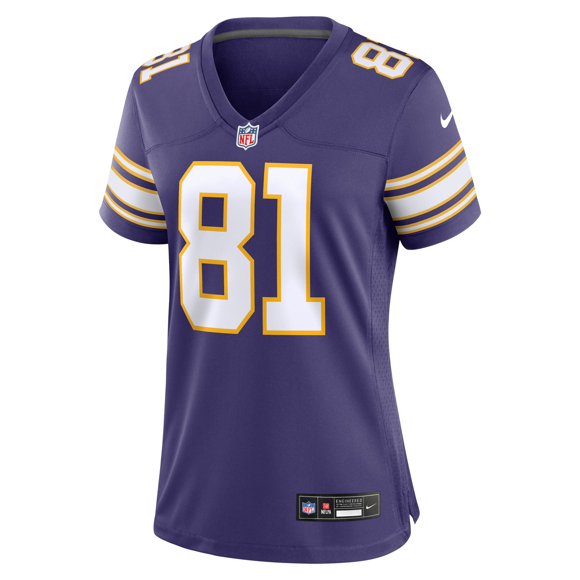 Carl Eller Minnesota Vikings Women's Classic Retired Player Jersey - Purple - Image 3