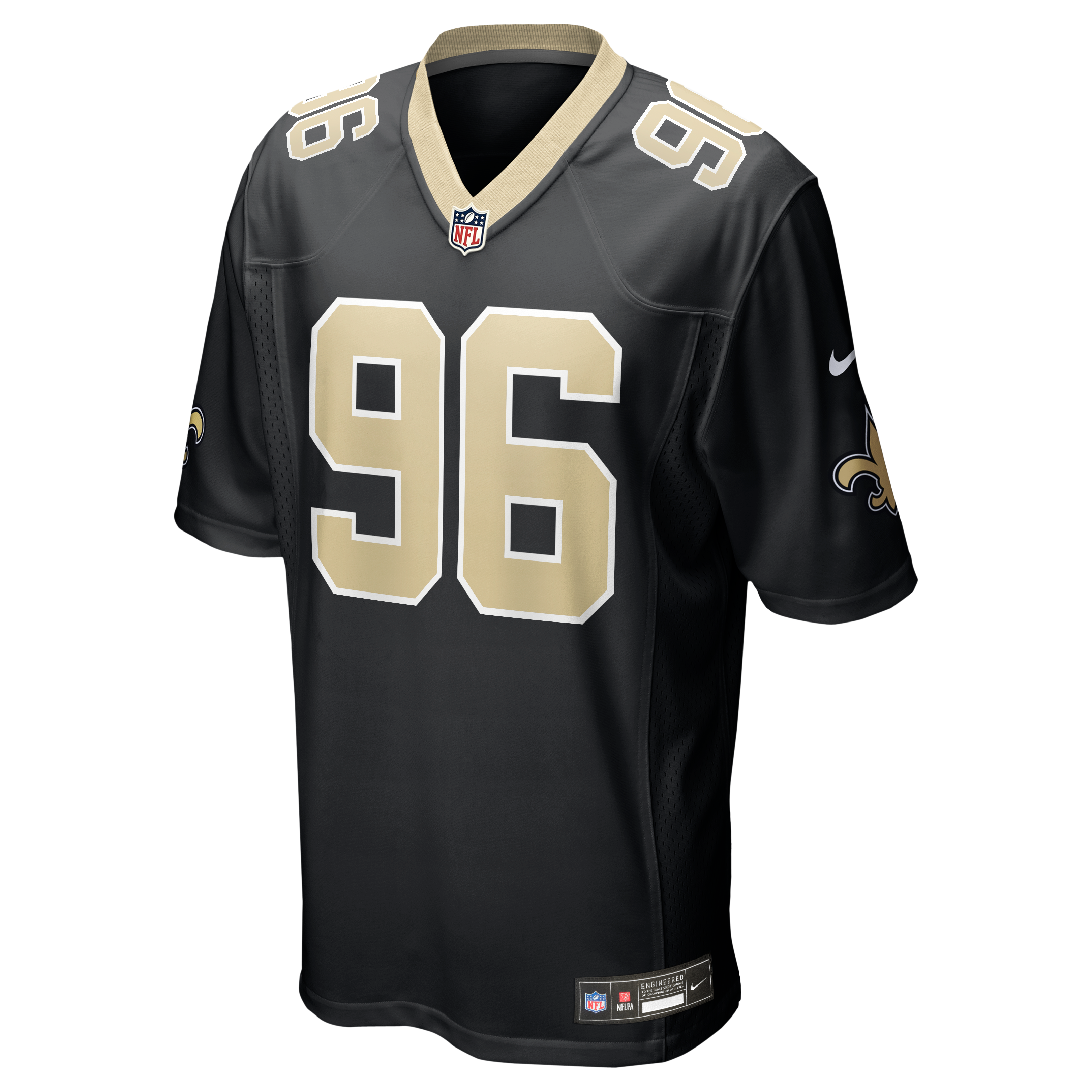 Carl Granderson New Orleans Saints Game Jersey - Black - Image 3