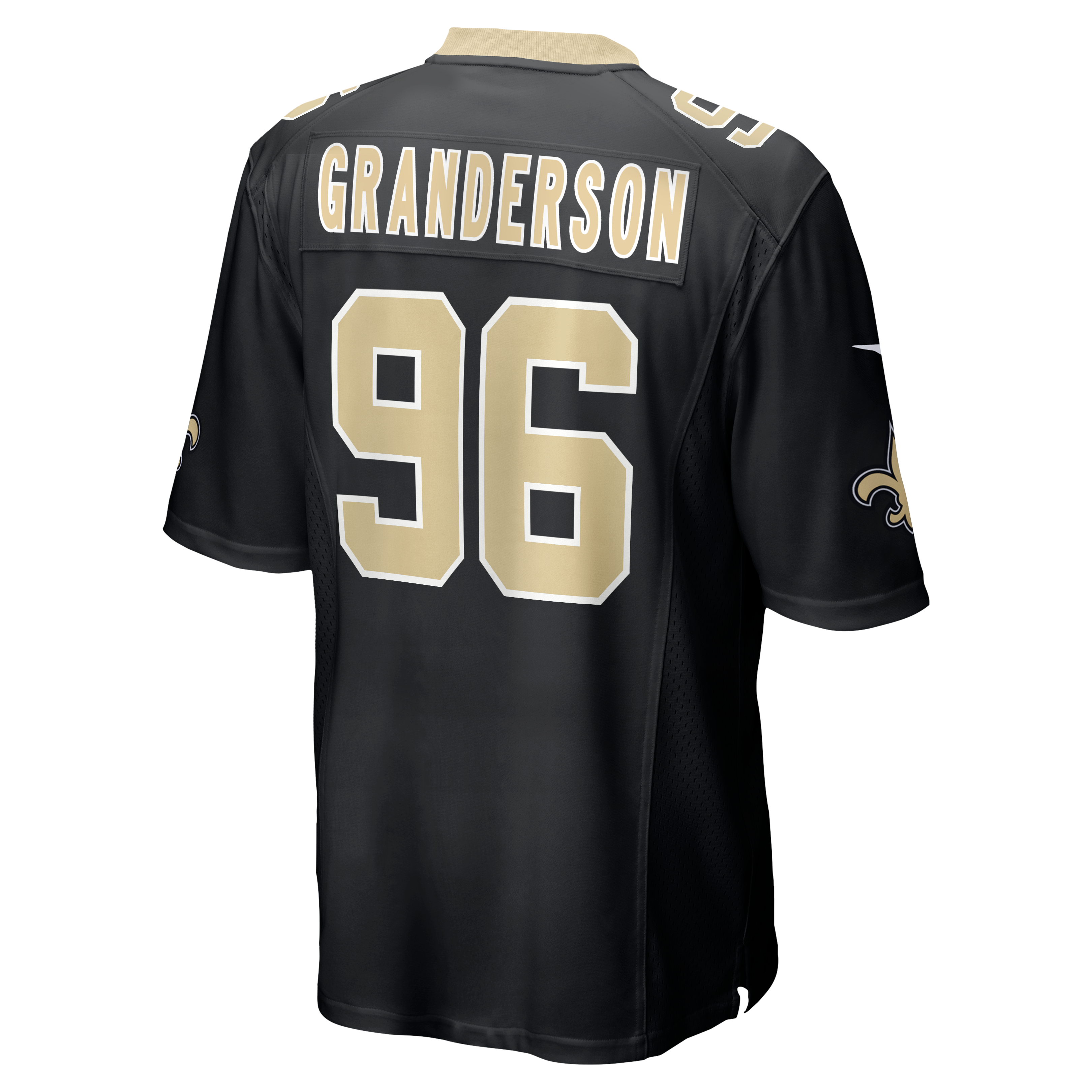 Carl Granderson New Orleans Saints Game Jersey - Black - Image 4