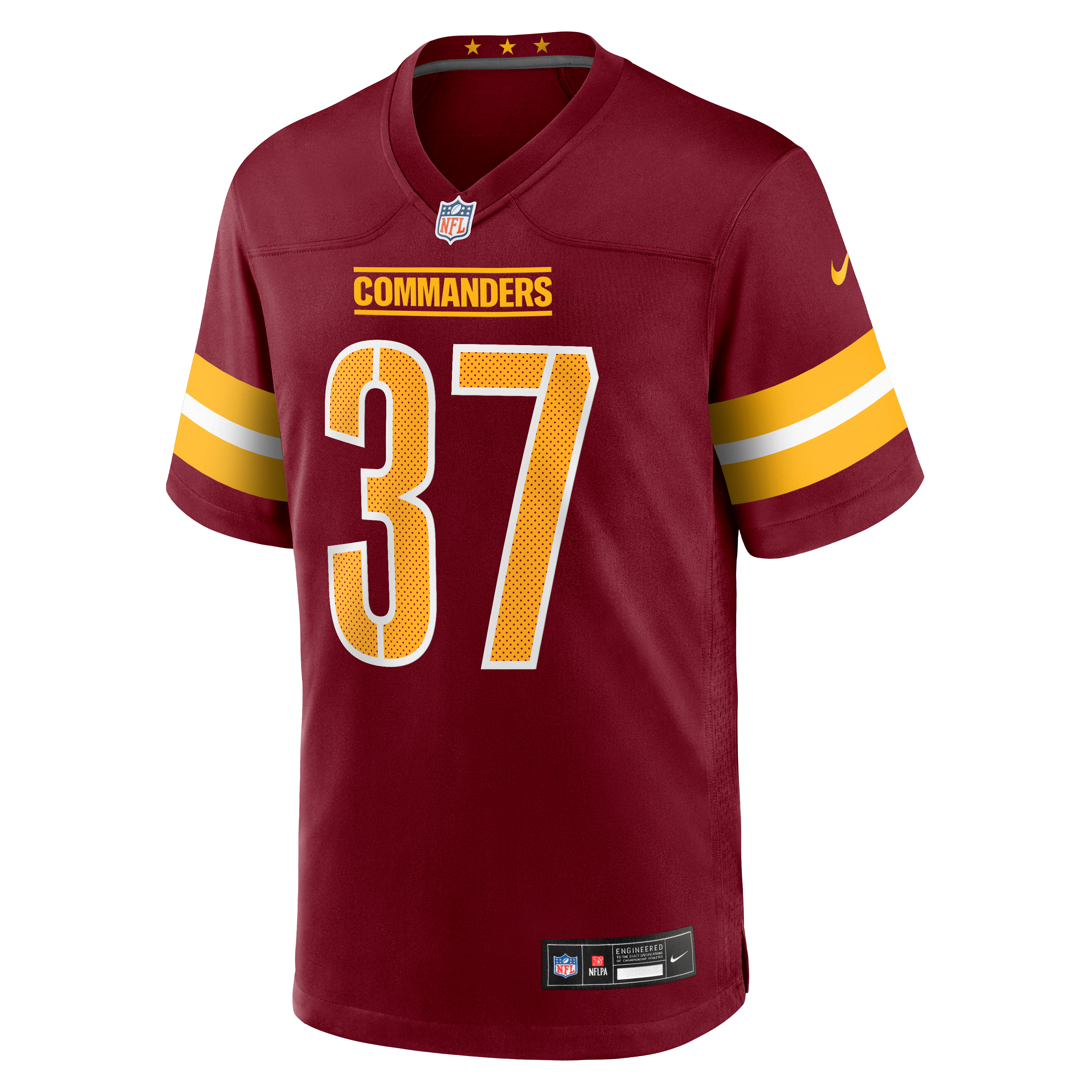 Car'lin Vigers Washington Commanders Team Game Jersey - Burgundy - Image 3