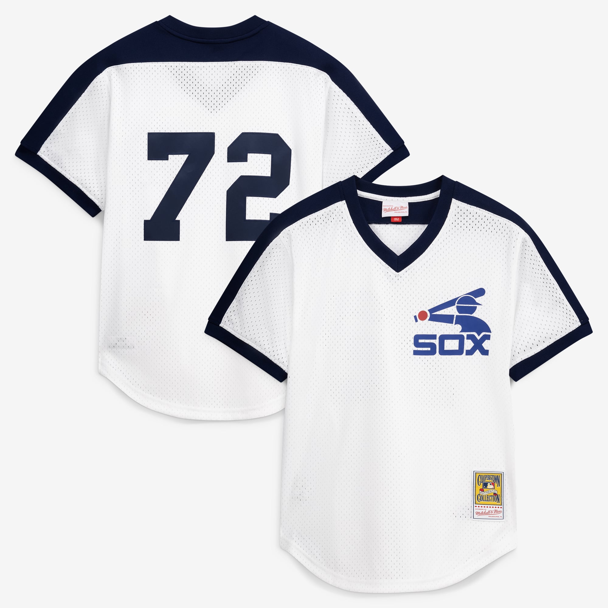 Carlton Fisk Chicago White Sox Batting Practice Jersey - White - Image 2