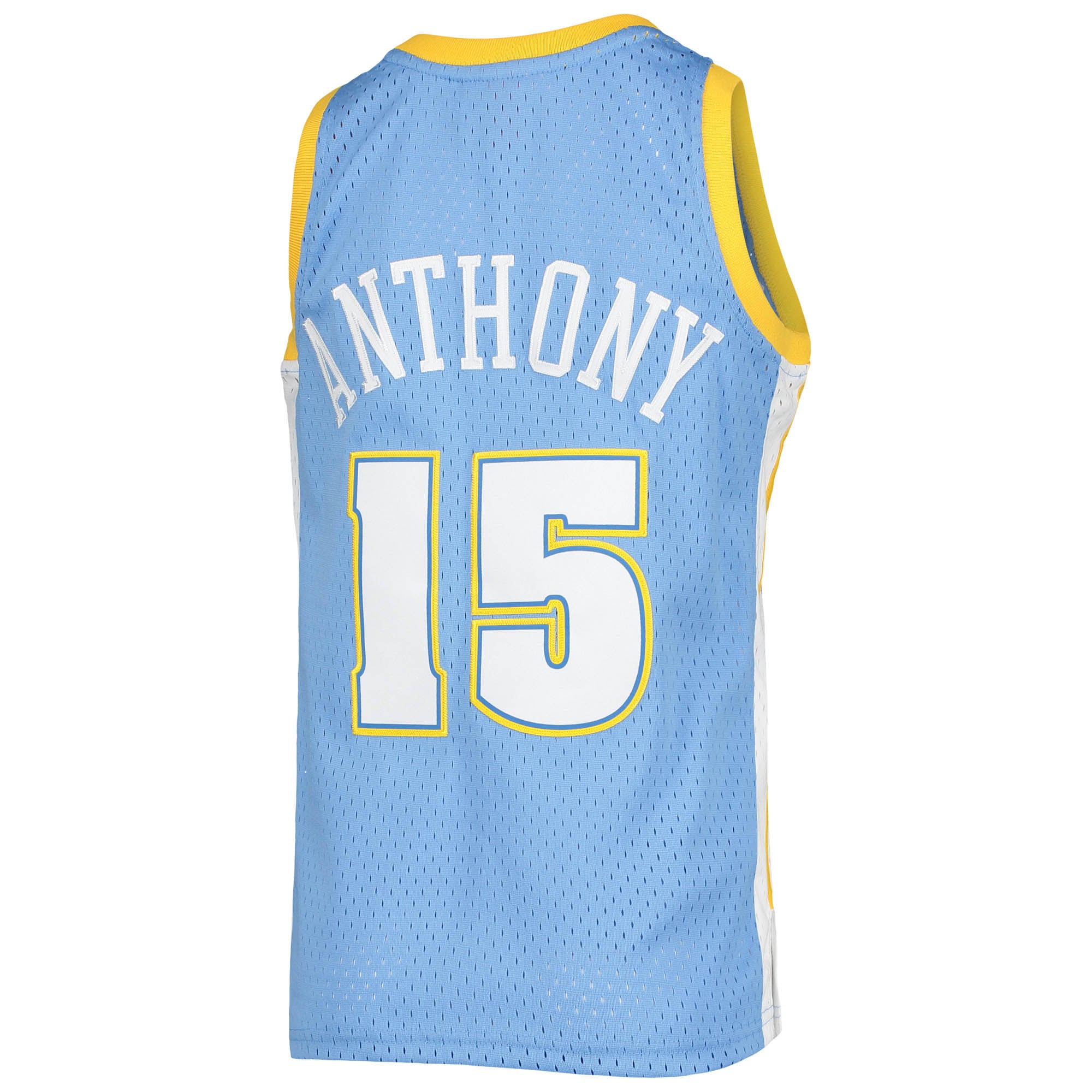 Carmelo Anthony Denver Nuggets Youth 2003-04 Hardwood Classics Swingman Jersey - Powder Blue - Image 4