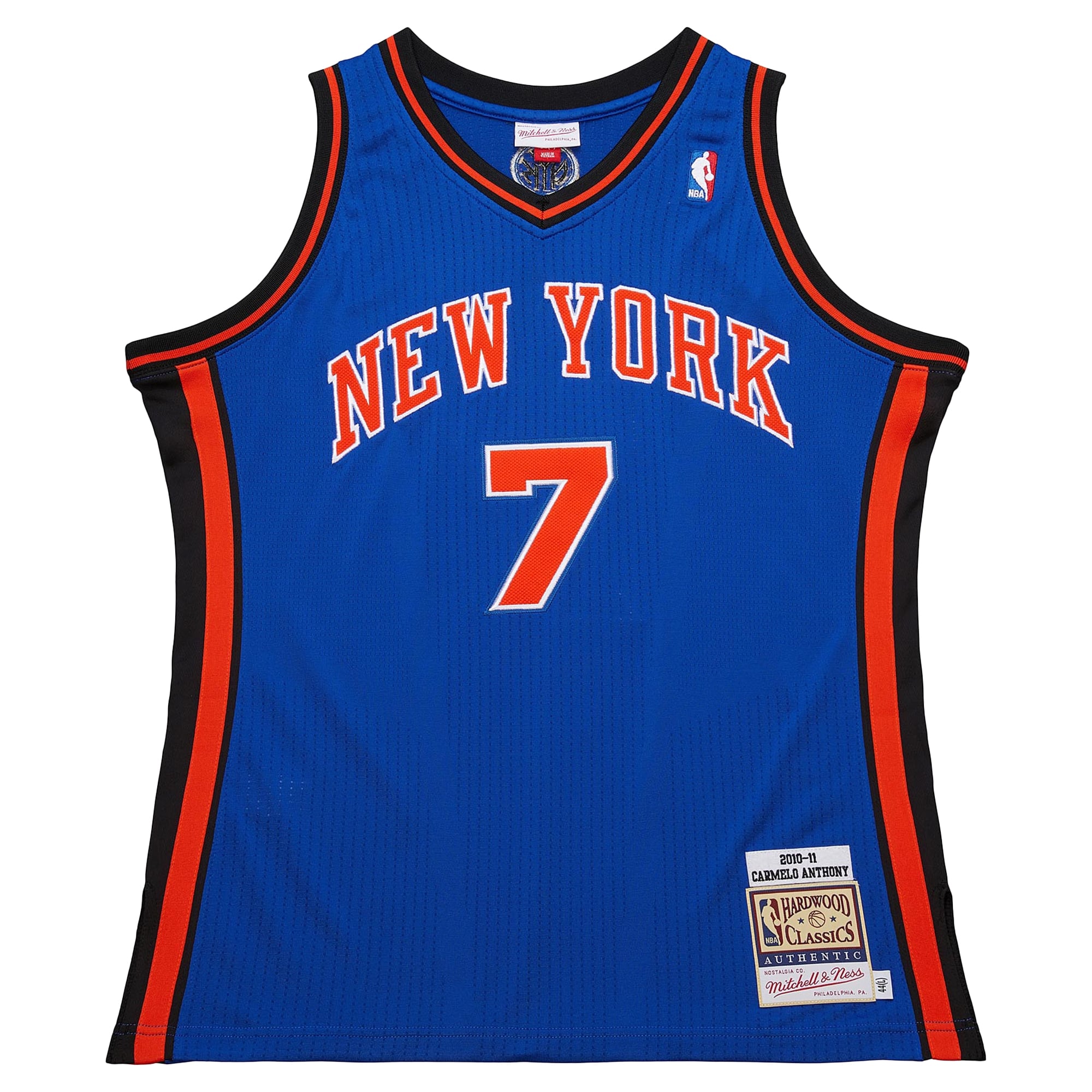 Carmelo Anthony New York Knicks 2010/11 Hardwood Classics Jersey - Blue - Image 3