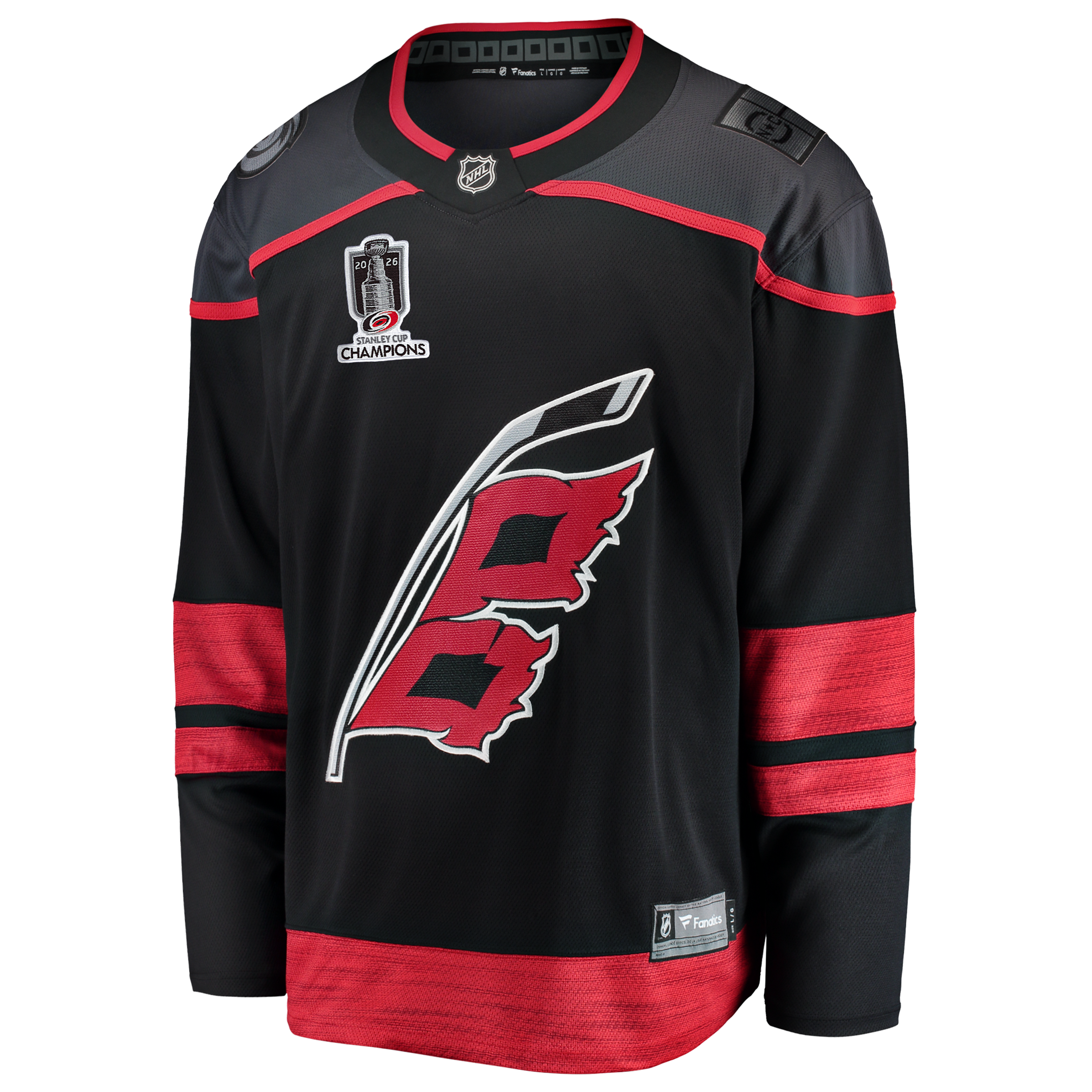 Carolina Hurricanes 2026 Stanley Cup Champions Home Breakaway Jersey - Black - Image 3