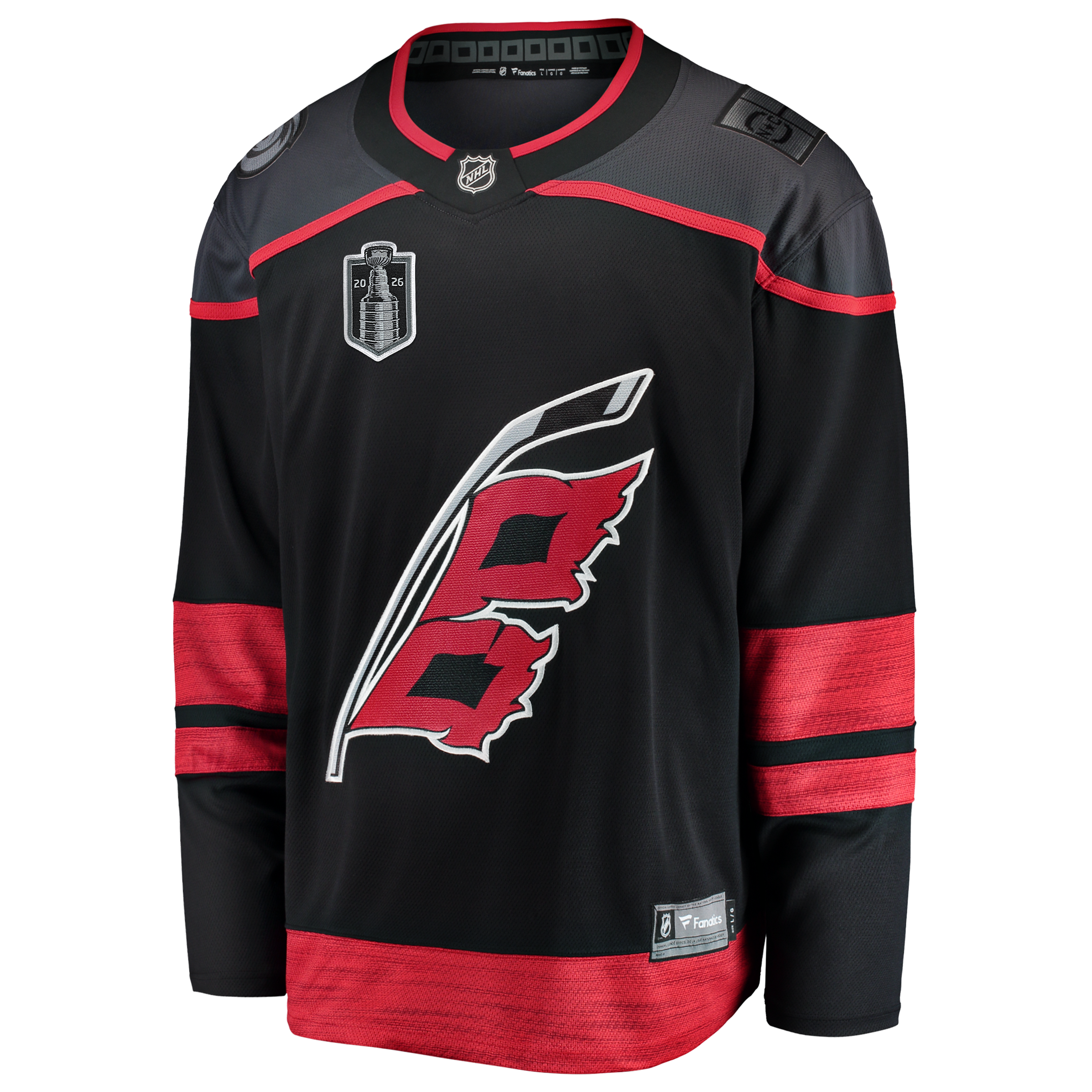 Carolina Hurricanes 2026 Stanley Cup Final Home Breakaway Jersey - Black - Image 3