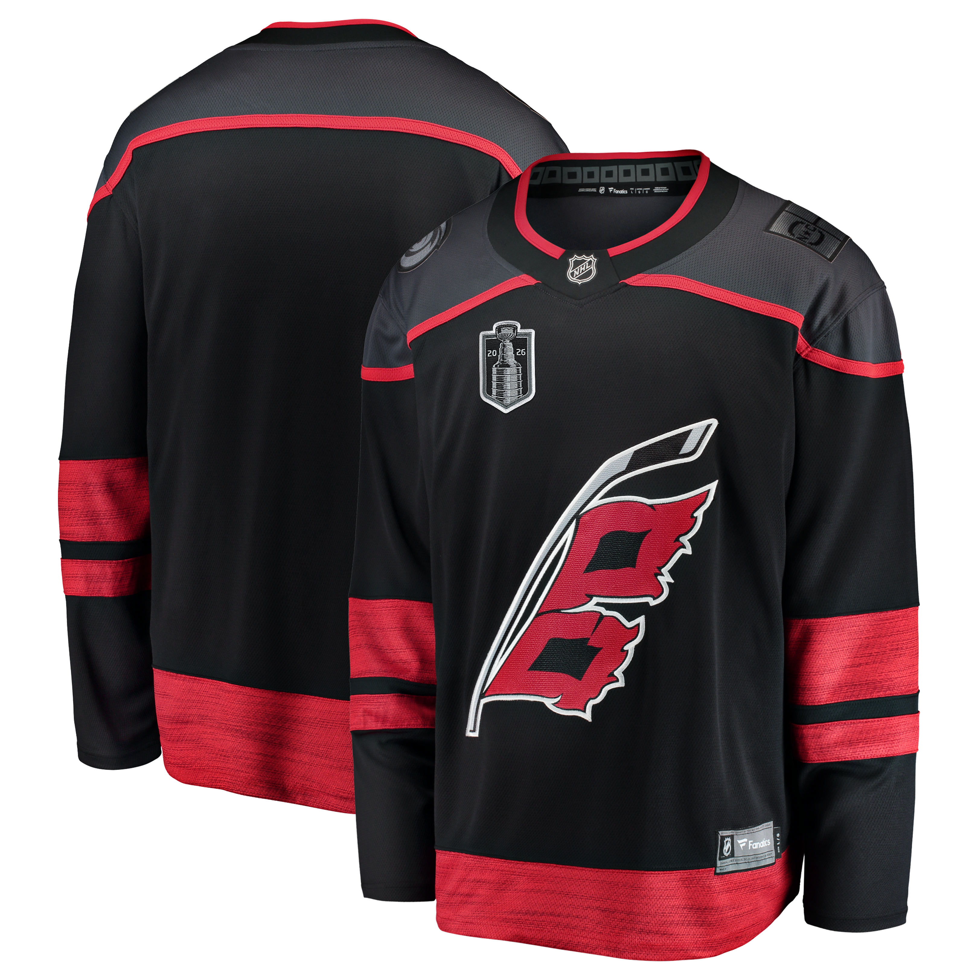 Carolina Hurricanes 2026 Stanley Cup Final Home Breakaway Jersey - Black