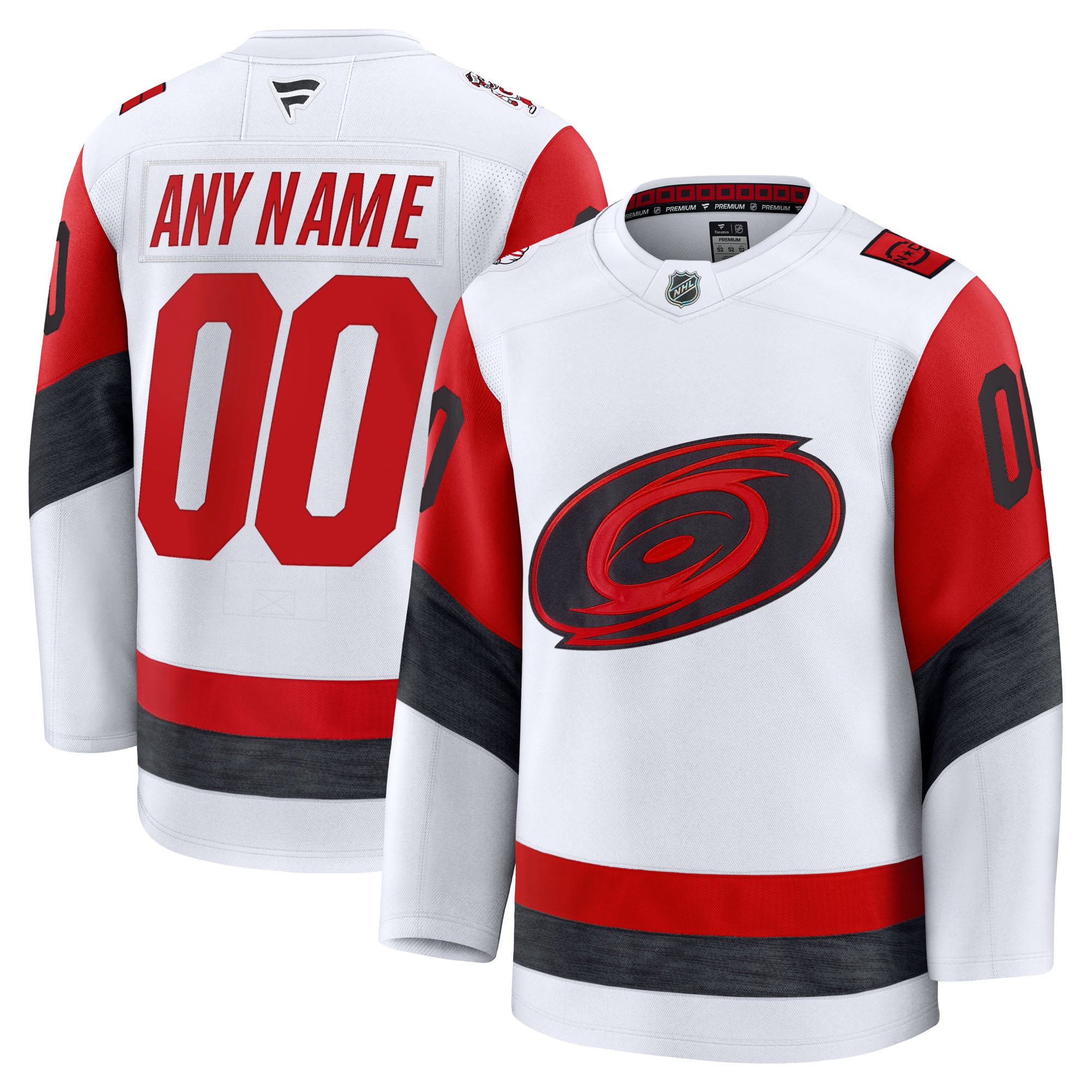 Carolina Hurricanes Away Premium Custom Jersey - White - Image 2