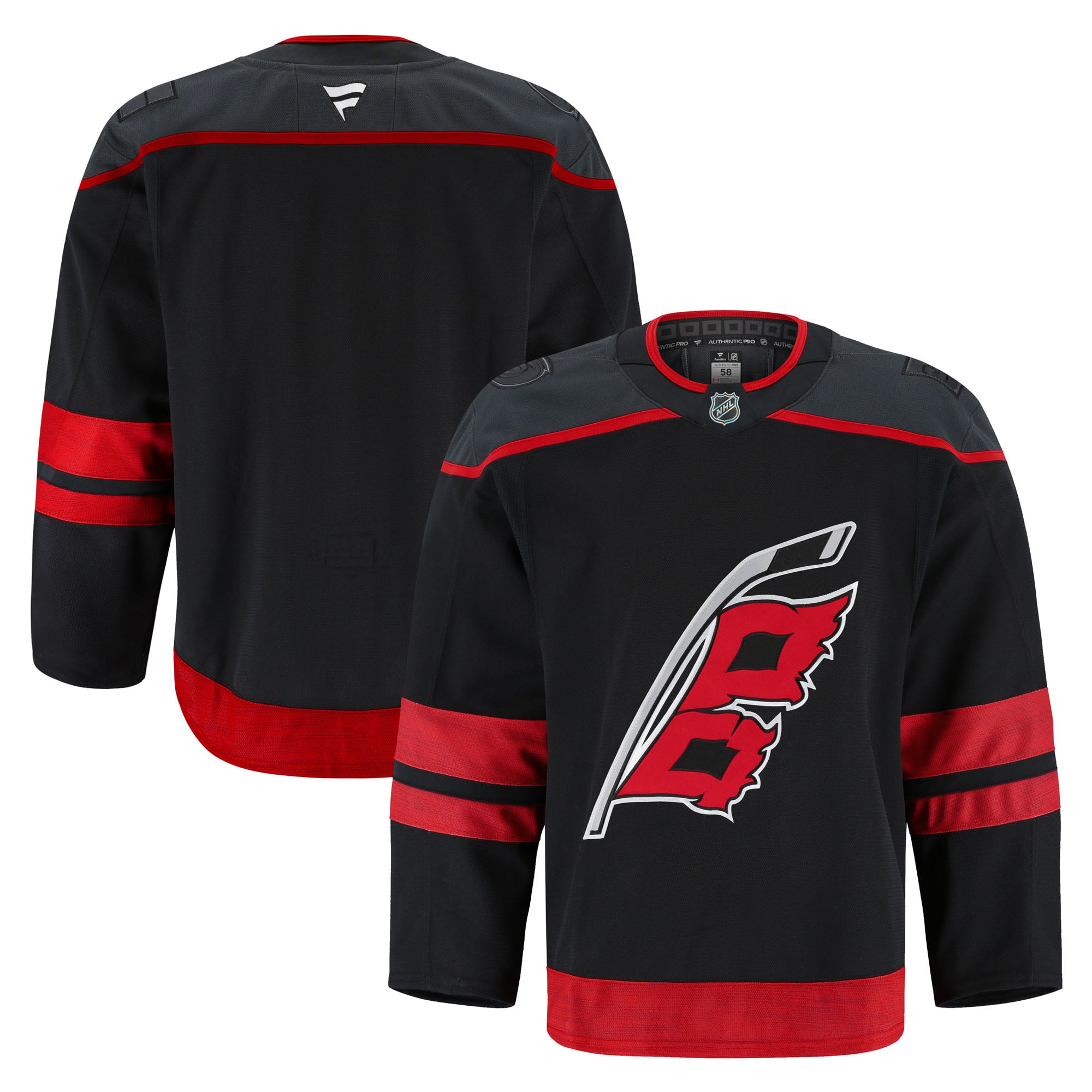 Carolina Hurricanes Home Pro Jersey - Black - Image 2