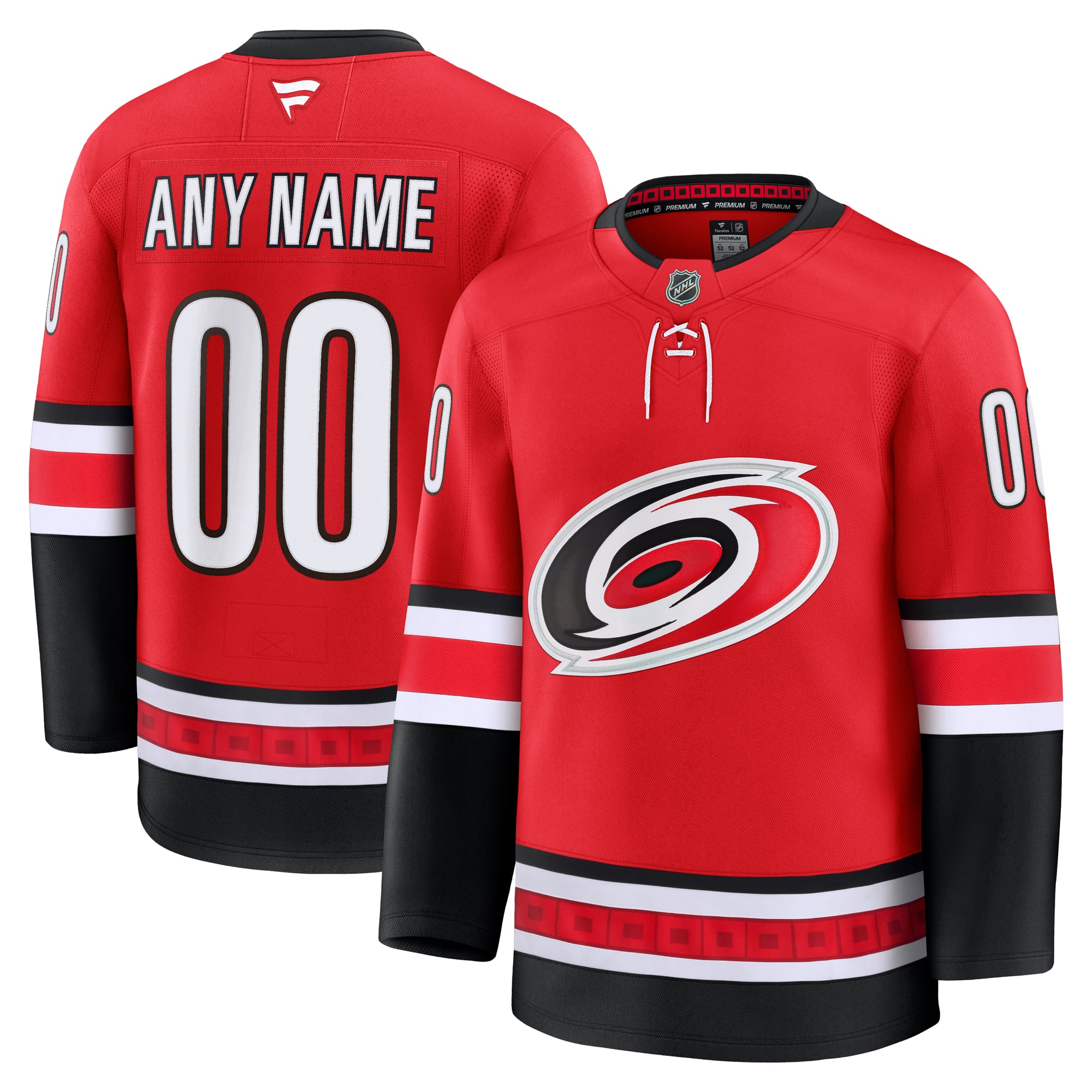 Carolina Hurricanes Throwback Premium Custom Jersey - Red
